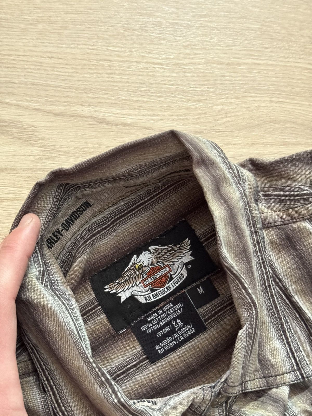 Vintage Vintage 00’s Harley Davidson y2k Stripes USA Choppers Shirt Size US M / EU 48-50 / 2 - 7 Thumbnail