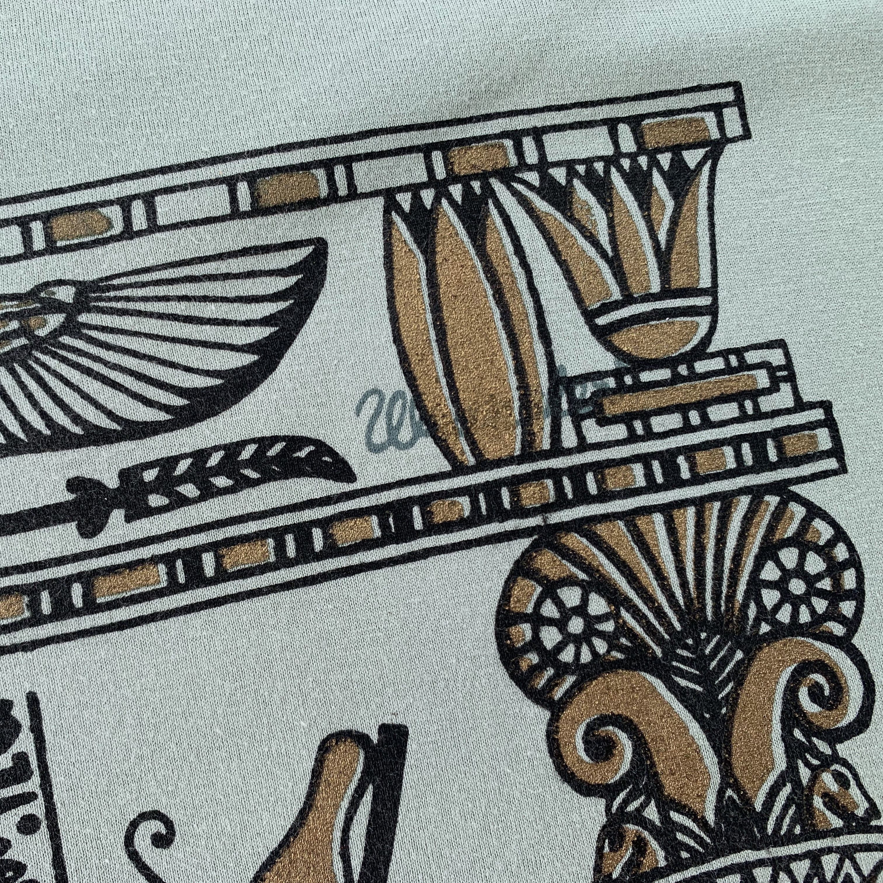 Vintage Vintage 80s 90s HOURUS t shirt Wrangler Retro Egypt Pyramids Size US XL / EU 56 / 4 - 5 Thumbnail