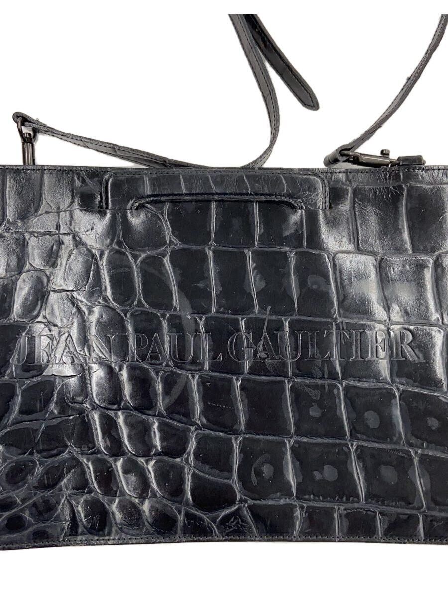 Jean Paul Gaultier Crocodile Embossed Leather Shoulder Bag Size ONE SIZE - 3 Thumbnail