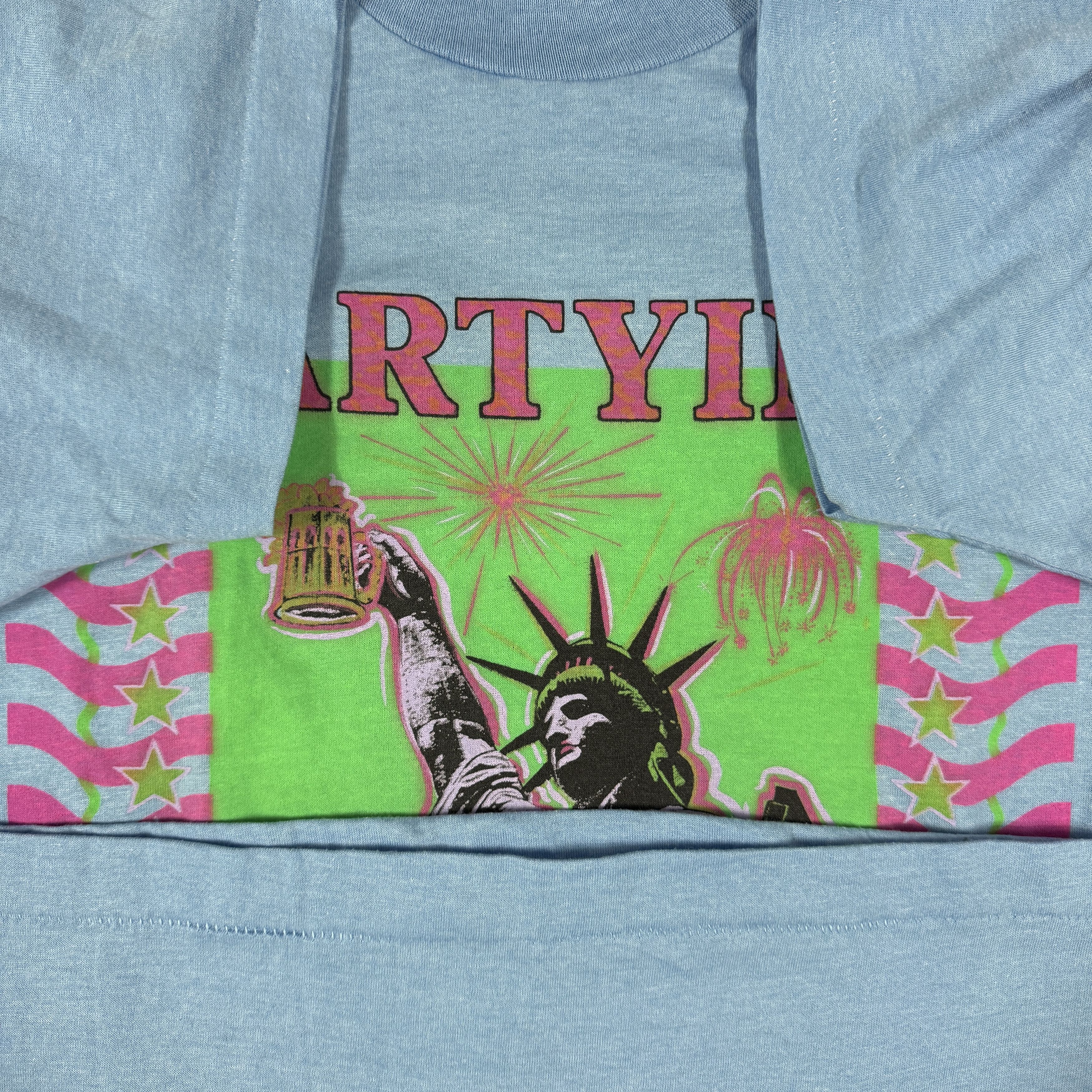 Vintage Vintage 80s Partying Liverty Tee Size US L / EU 52-54 / 3 - 5 Thumbnail