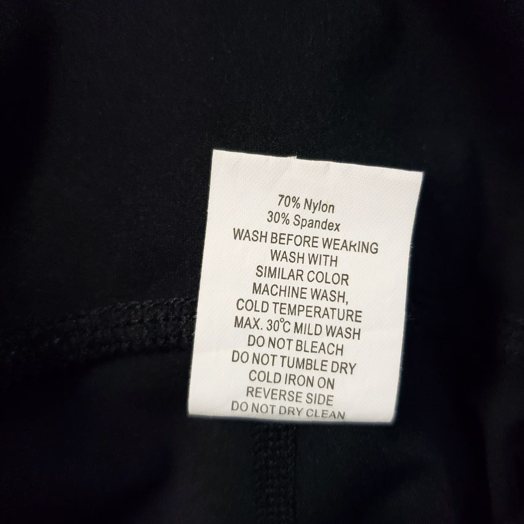 Vintage Zyia Womens Cropped Leggings Sz 6-8 Black Blue Mid Rise Leggings Womens Activewear Pull On 23.5 Inseam Size 28" / US 6 / IT 42 - 5 Thumbnail
