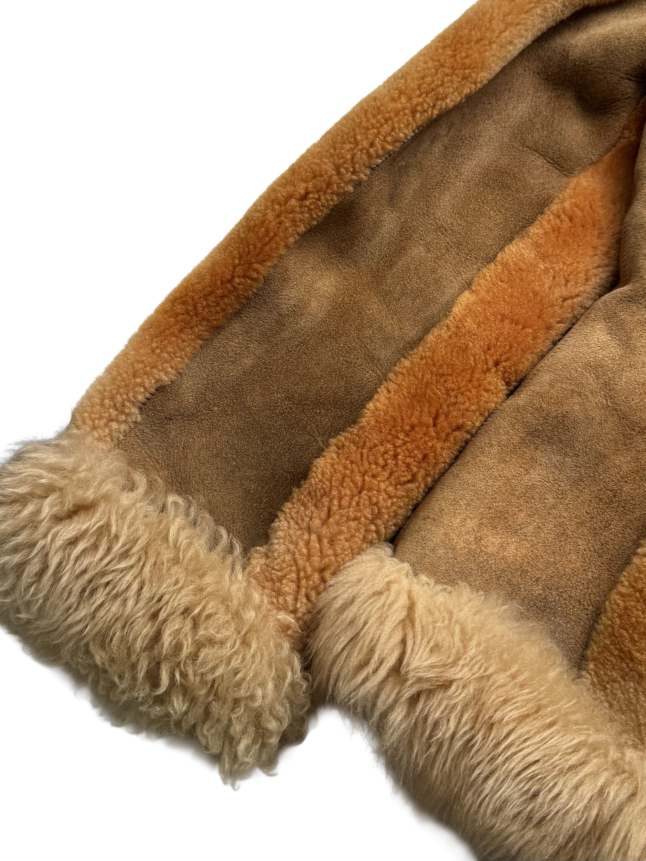 Vintage Vintage Real Sheepskin Hooded Jacket Size L / US 10 / IT 46 - 15 Thumbnail