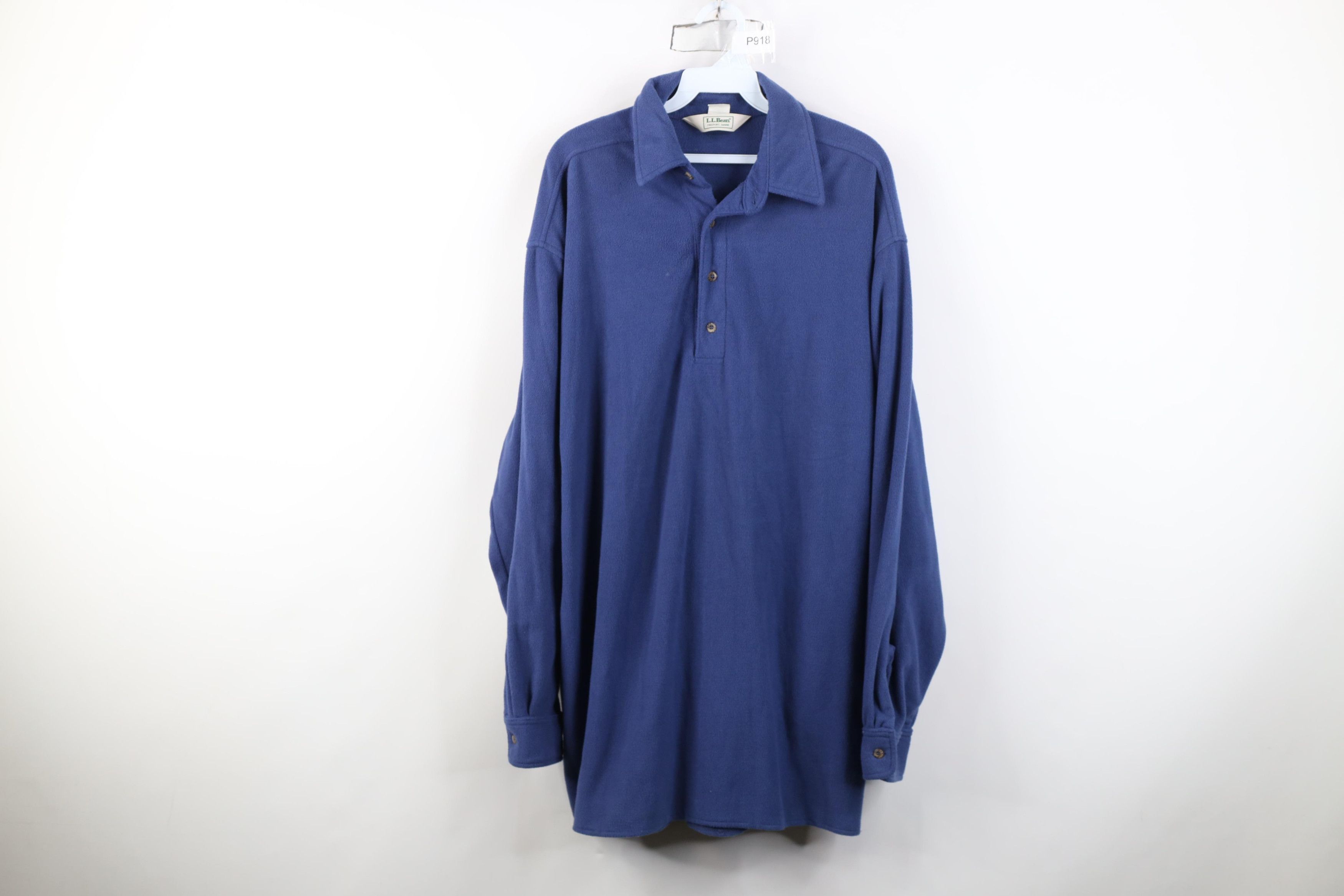 L.L. Bean Vintage 90s LL Bean Collared Polo Shirt Jacket Jac Shirt USA Size US XL / EU 56 / 4 - 1 Thumbnail