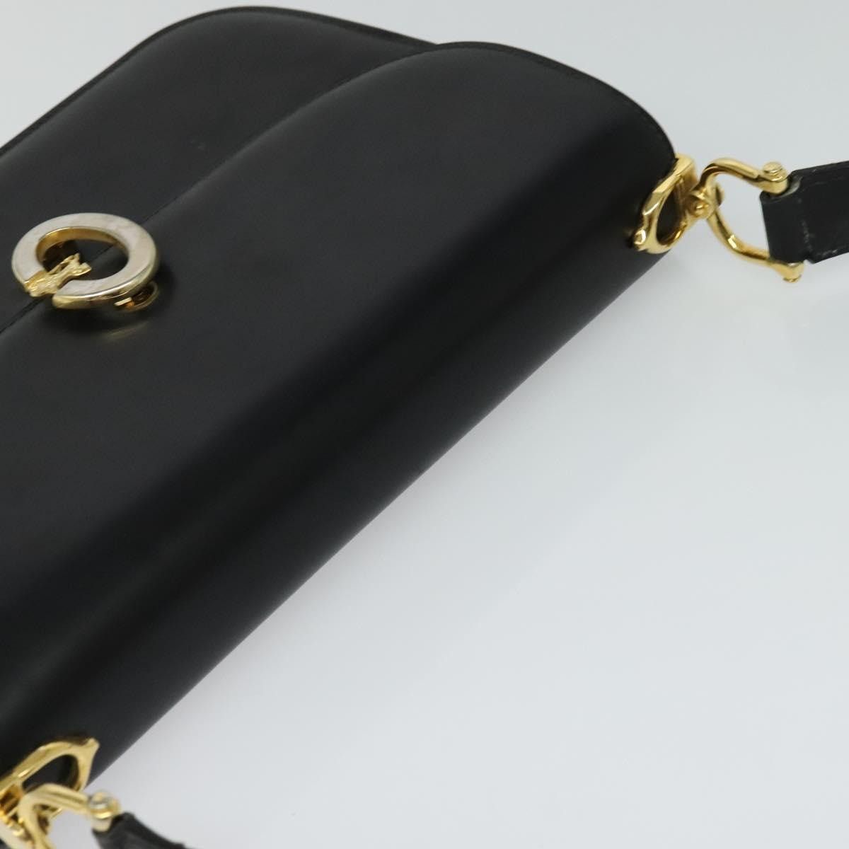 Celine CELINE Shoulder Bag Leather Black Gold Size ONE SIZE - 6 Thumbnail