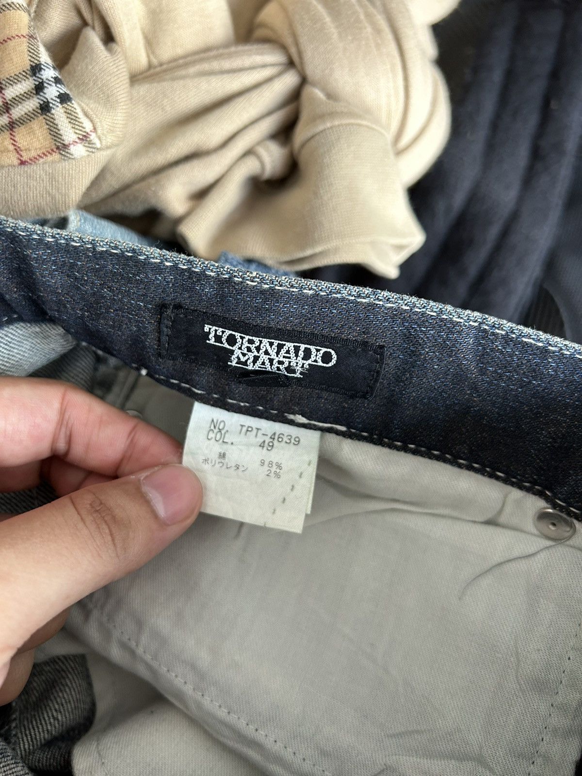 If Six Was Nine Tornado Mart Flared Blue Denim Jeans Size US 31 - 18 Thumbnail