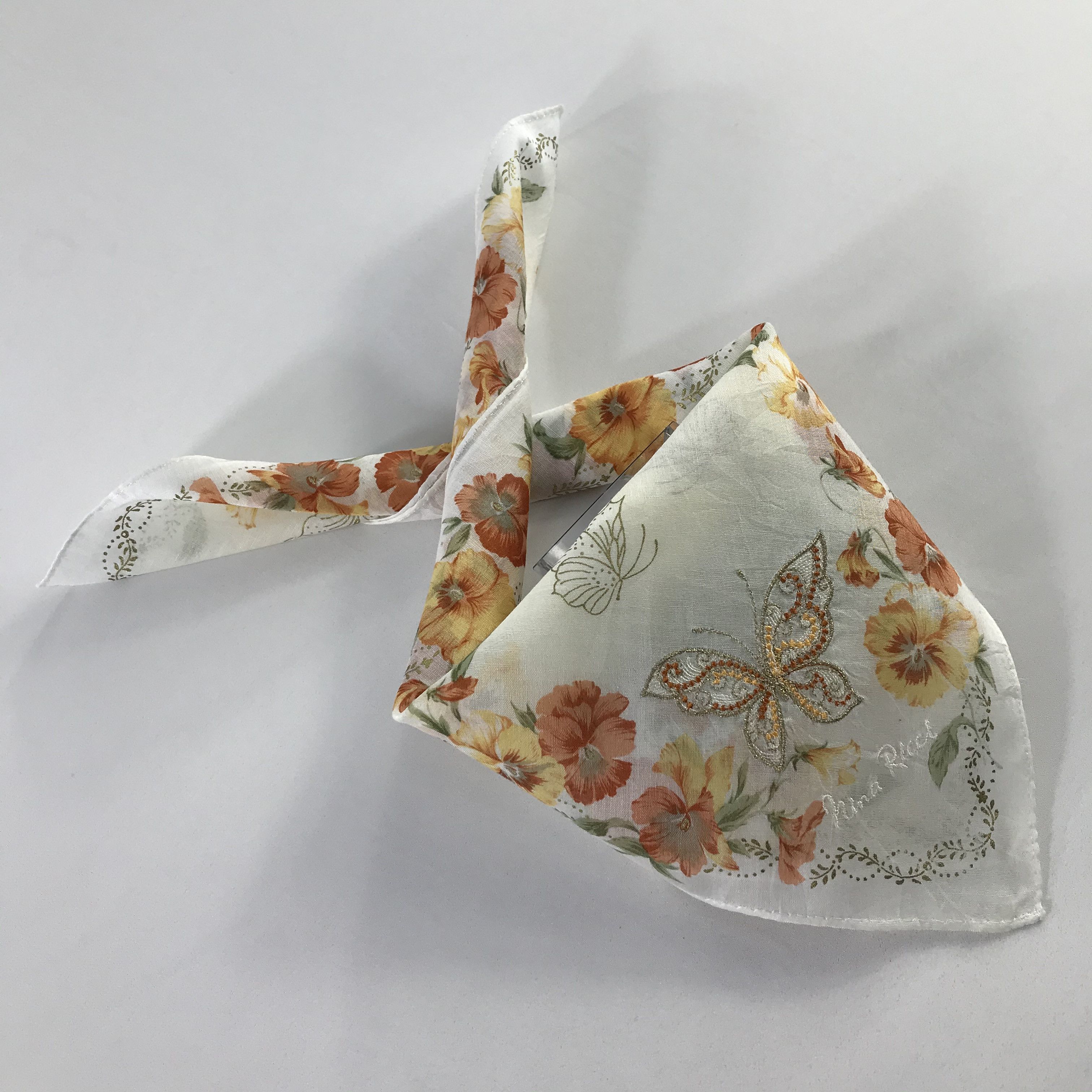 Nina Ricci × Vintage Nina Ricci Bandana / Handkerchief / Neckerchief - S605 Size ONE SIZE - 4 Thumbnail
