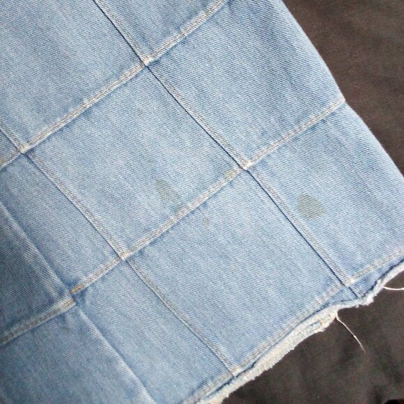 Other Vintage Brittania Patchwork Window Pane Flare Bell Jeans Size US 34 / EU 50 - 4 Thumbnail