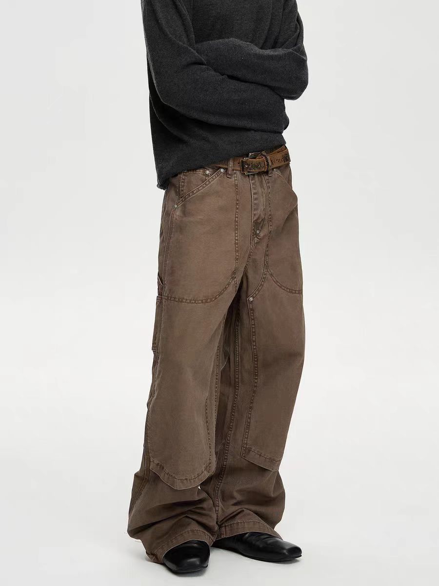 Jean Brown loose-fitting work pants Size US 30 / EU 46 - 3 Thumbnail