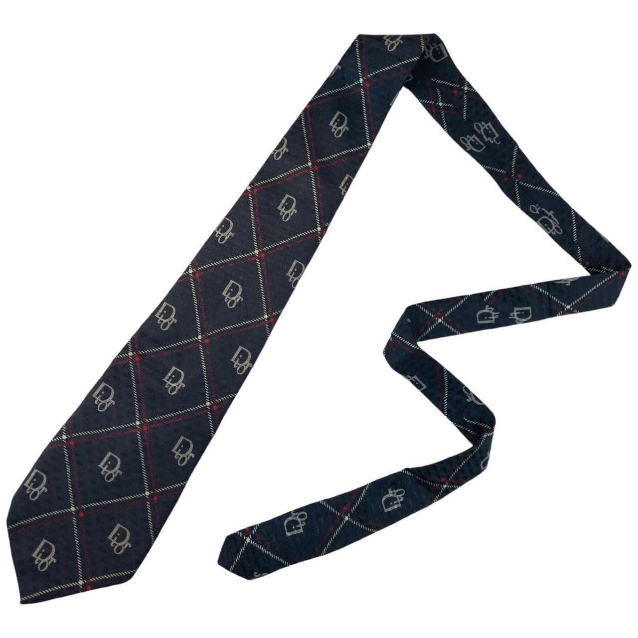 Dior Vintage Dior Monogram Silk Tie Size ONE SIZE - 6 Thumbnail