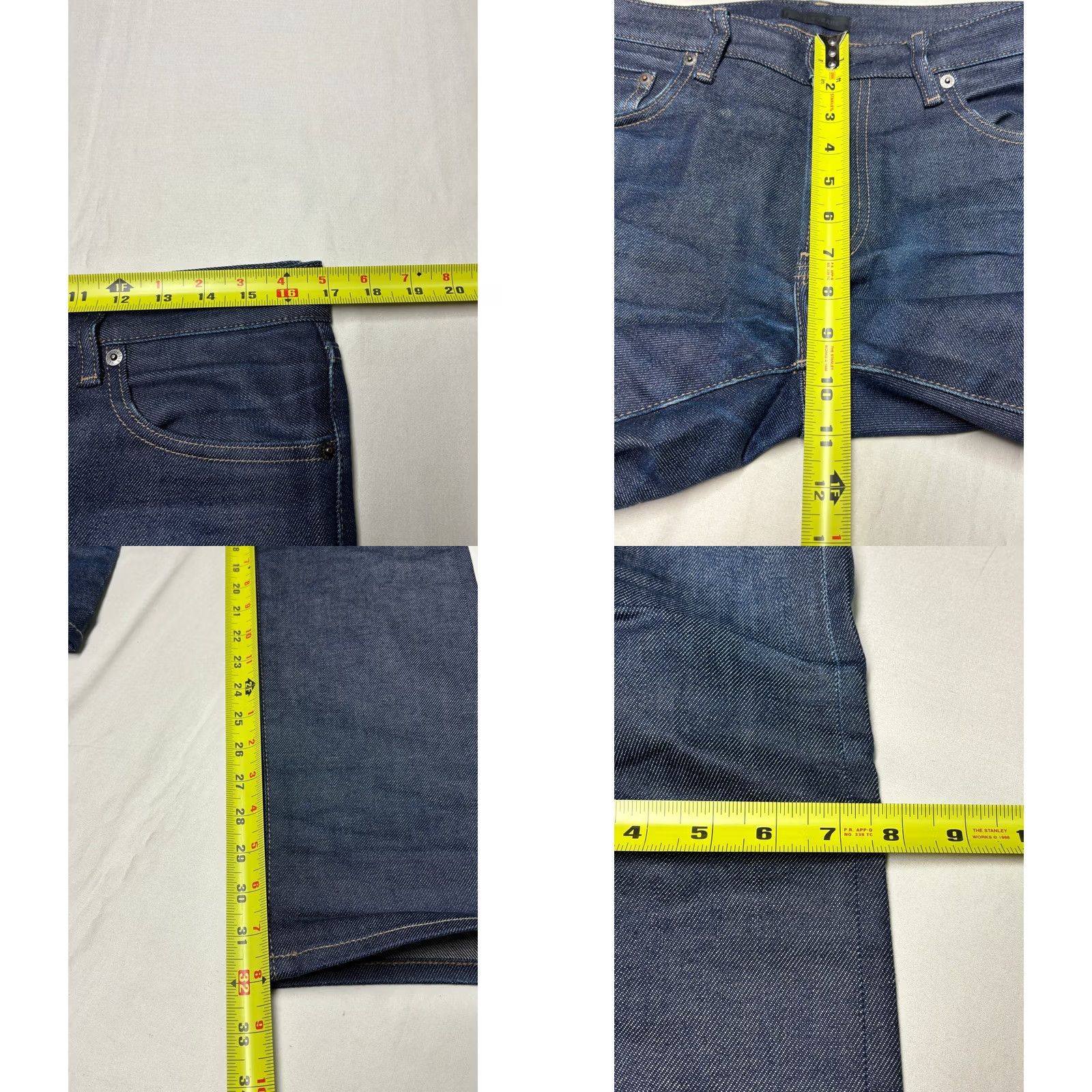 Uniqlo Uniqlo Jeans Indigo Dark Wash Selvedge Slim Fit 31x32 Mens Size US 31 - 8 Thumbnail