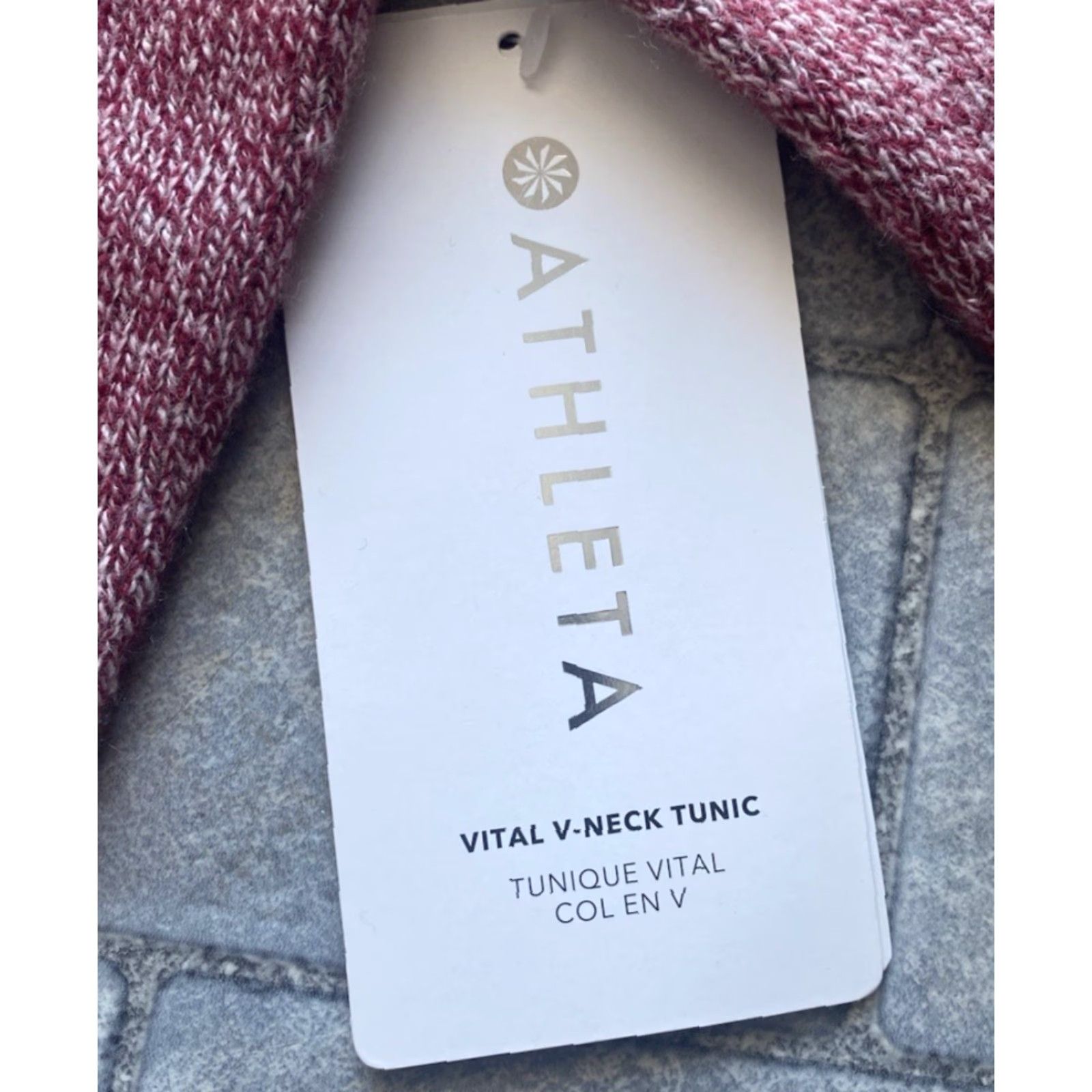 Athleta Athleta NWT New Vital V Neck Tunic Red Women’s Medium Size M / US 6-8 / IT 42-44 - 5 Thumbnail