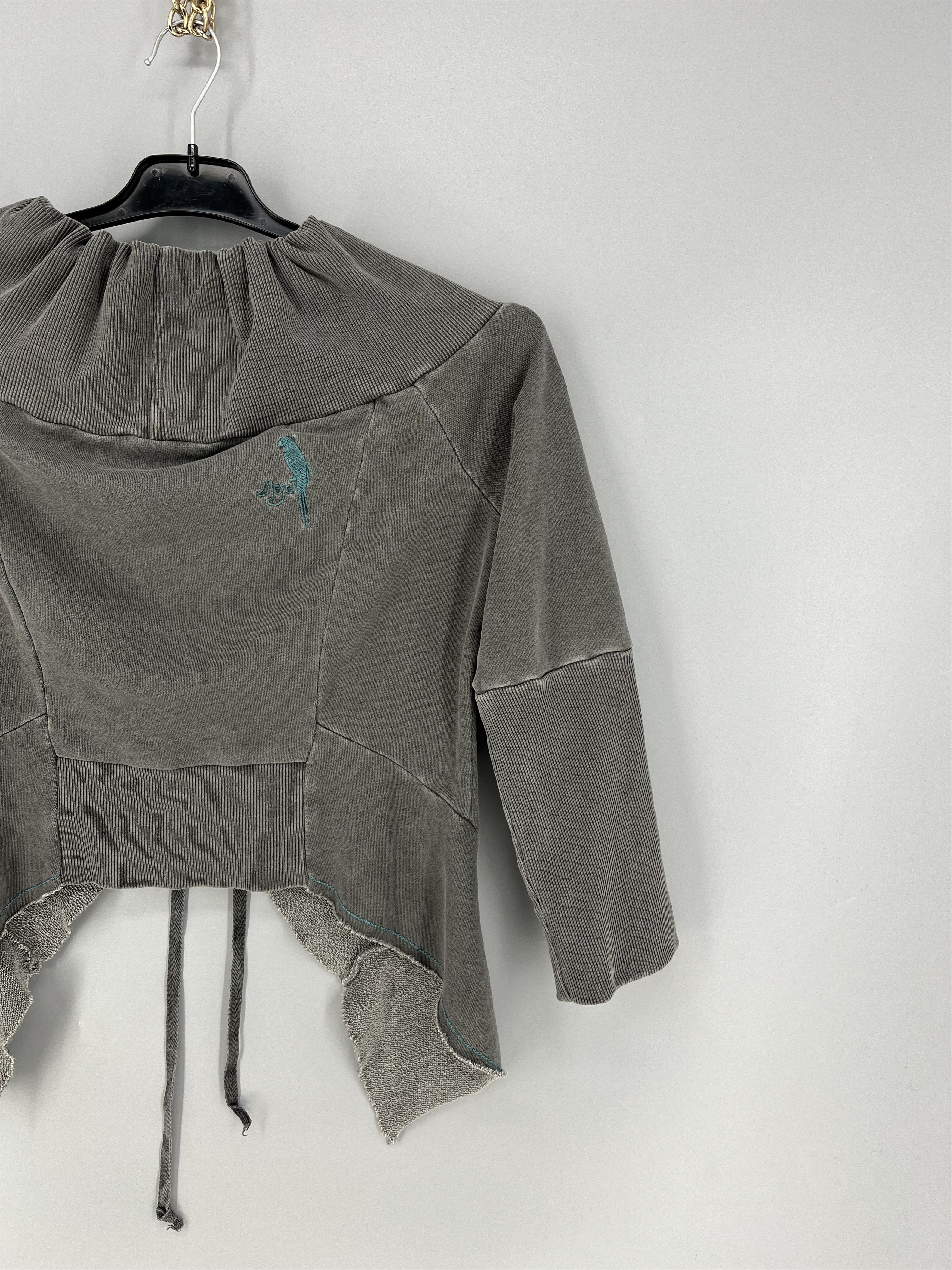 Diesel Diesel Womens Avant-Garde Cropped Cowl Neck Sweatshirt Size L / US 10 / IT 46 - 8 Thumbnail