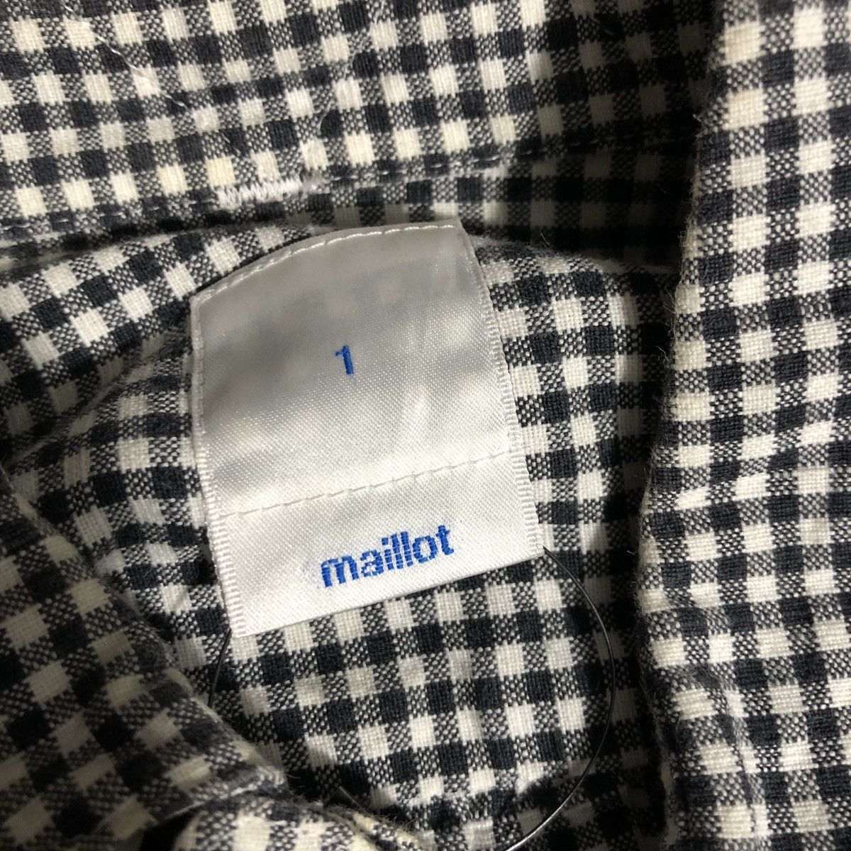 Designer × Japanese Brand STRATO MAILLOT COTTON SHIRT CHECKER Size M / US 6-8 / IT 42-44 - 5 Thumbnail