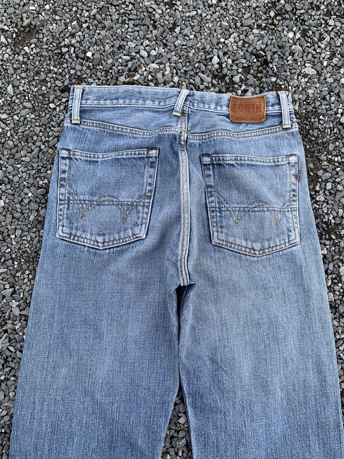 Edwin VINTAGE EDWIN 505ZX SELVEDGE FADED JAPANESE DISTRESSED DENIM Size US 30 / EU 46 - 8 Thumbnail