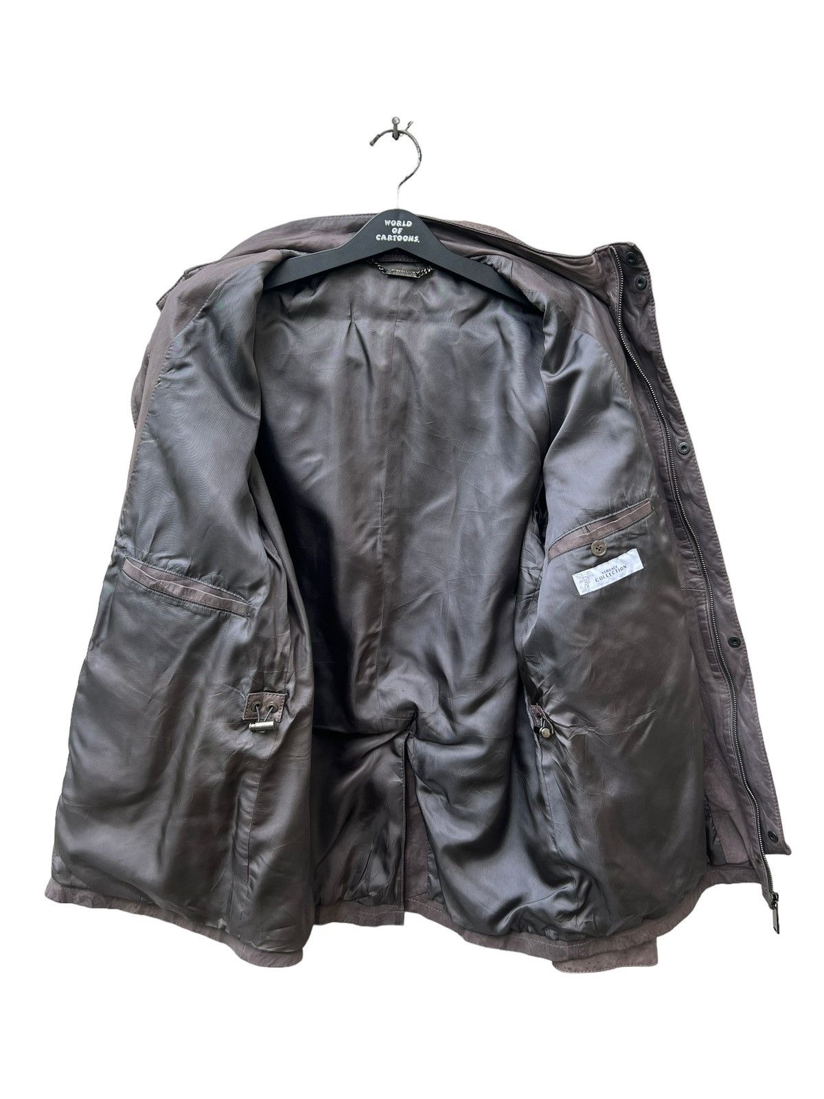 Versace Versace Collection Dirty Patina Lamb Leather Jacket Size US M / EU 48-50 / 2 - 17 Thumbnail