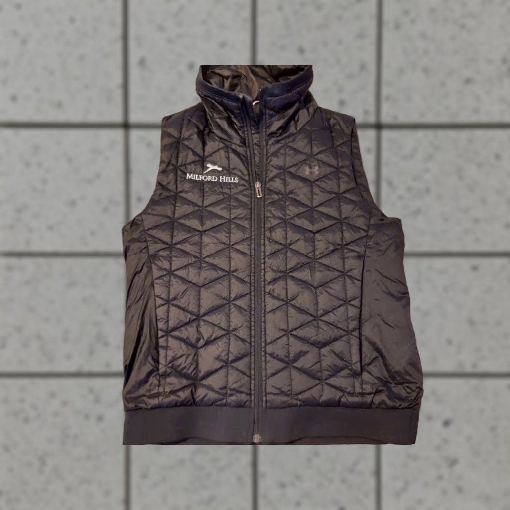 Under Armour Womens Under Armour Vest Full Zip Puffer S Small Black Winter Spring Fall Size S / US 4 / IT 40 - 1 Thumbnail