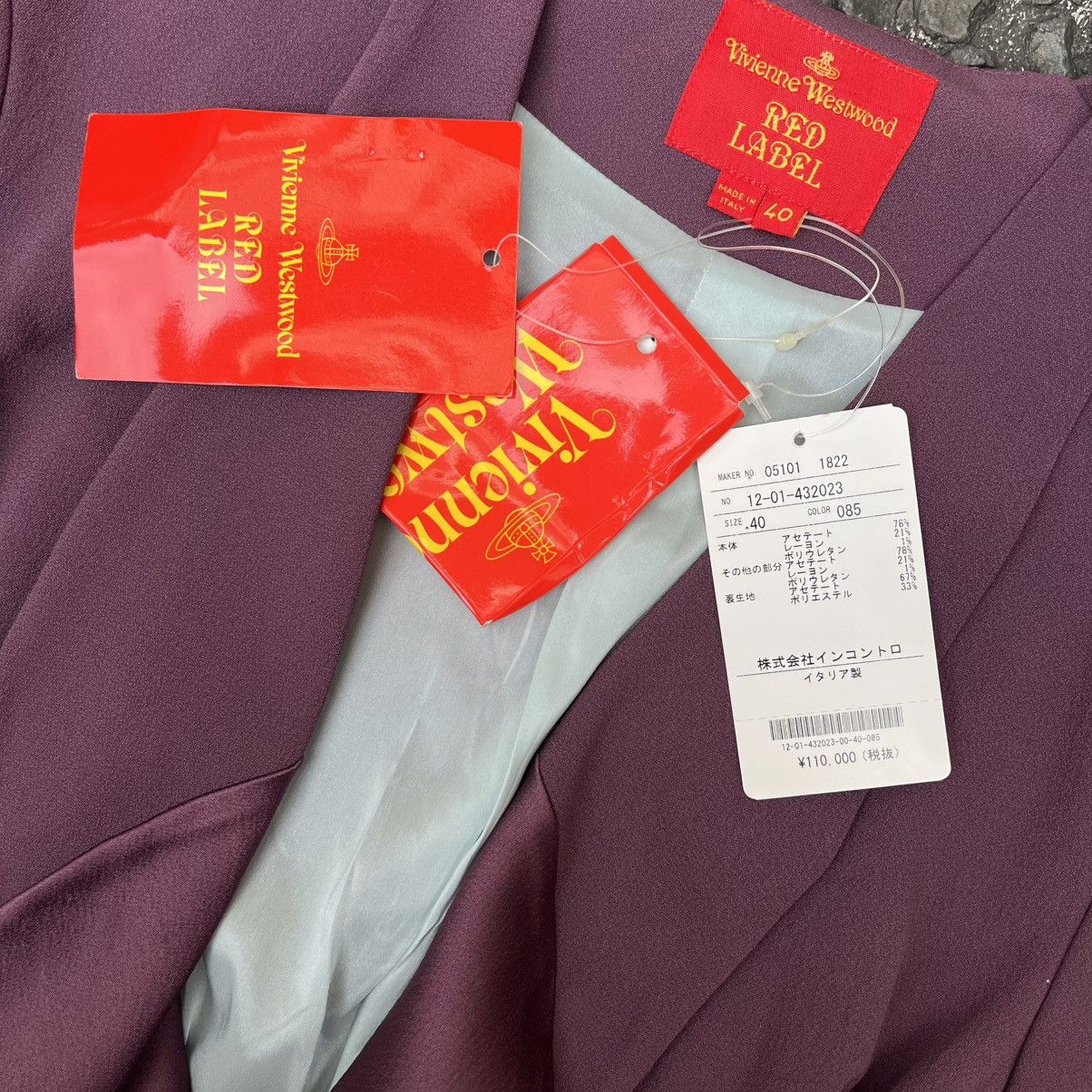 Vivienne Westwood Vivienne Westwood Red Label 2013 Draped Satin-Lapel Jacket Size S / US 4 / IT 40 - 10 Thumbnail
