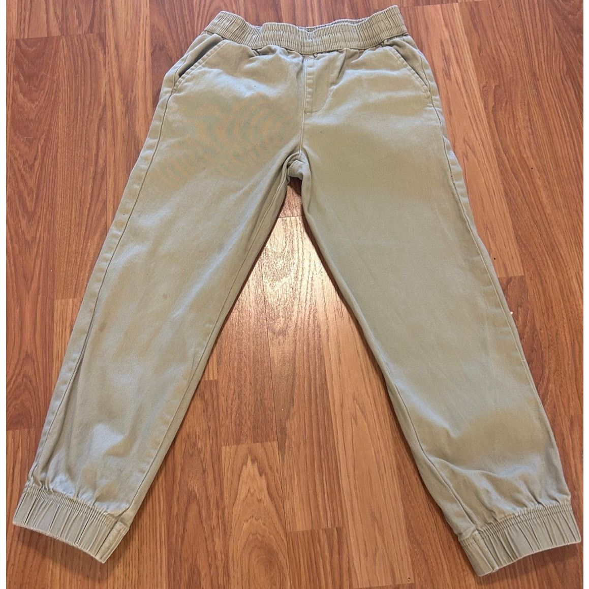 Chaps Chaps Boys Size Small Khaki Pants with Elastic Waist Size 22" - 5 Thumbnail