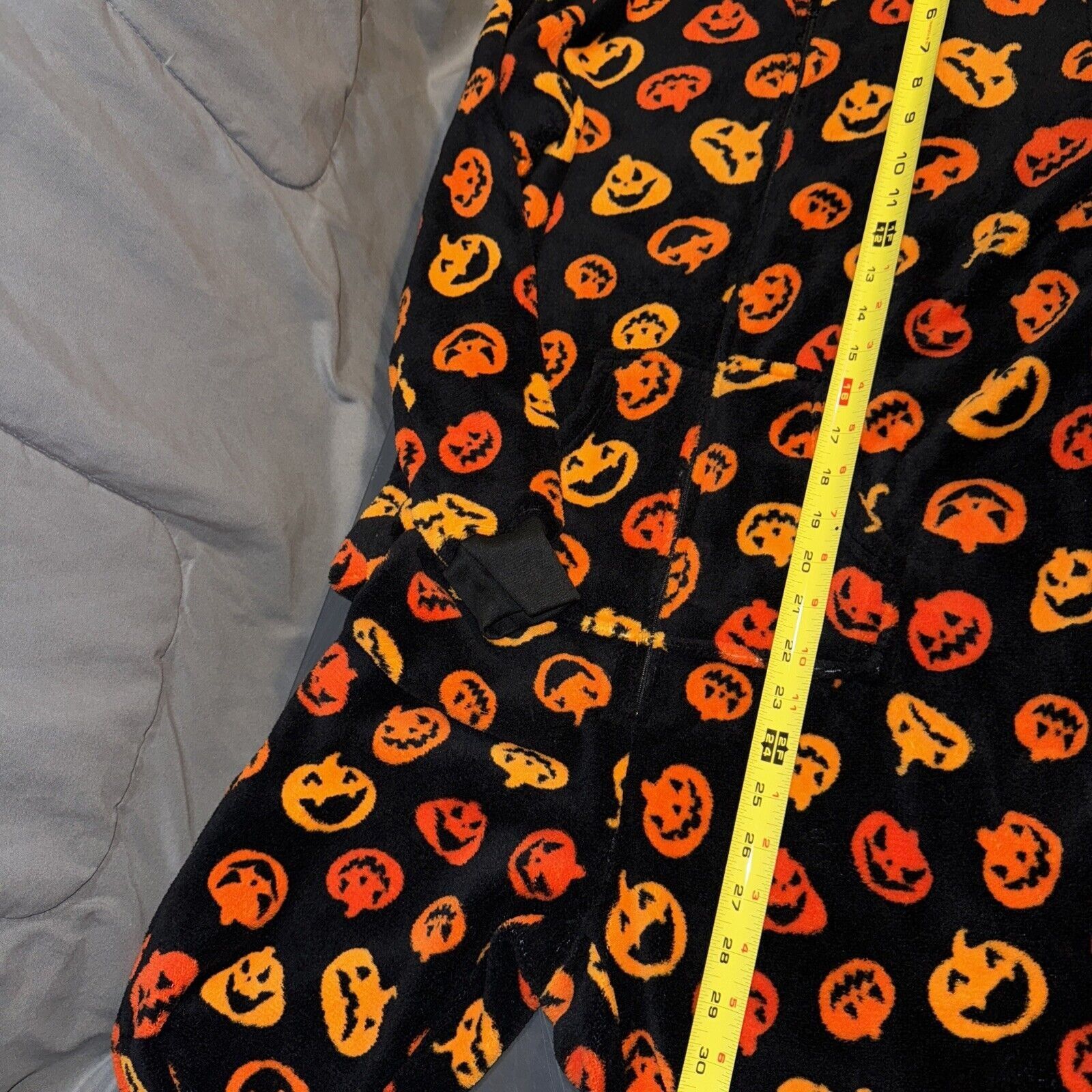 Other Pillow Talk Footed Pajama Halloween Laughing Pumpkins Black Size M / US 6-8 / IT 42-44 - 7 Thumbnail