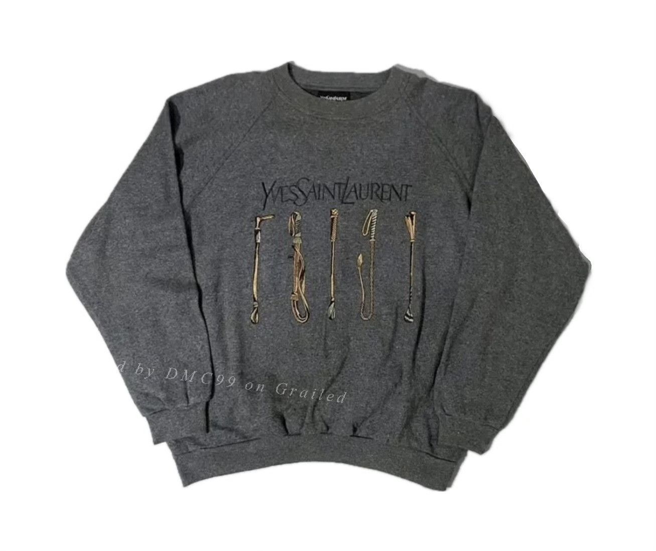 Vintage Vintage 1990s YSL Pour Homme Sweater Size US M / EU 48-50 / 2 - 1 Thumbnail
