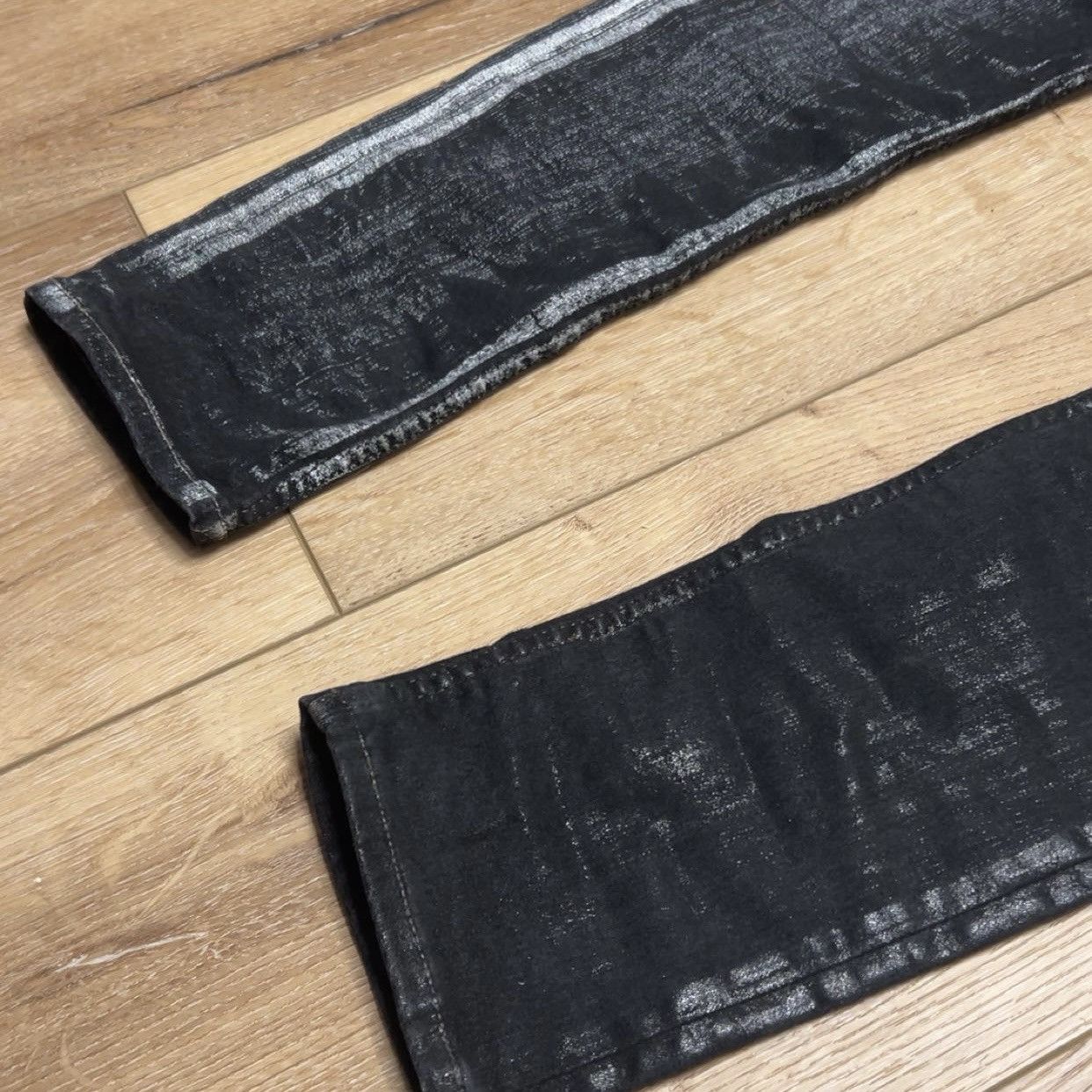Rick Owens Drkshdw Rick Owens DRKSHDW SS20 Sample Collage Tyrone Denim Size US 31 - 3 Thumbnail