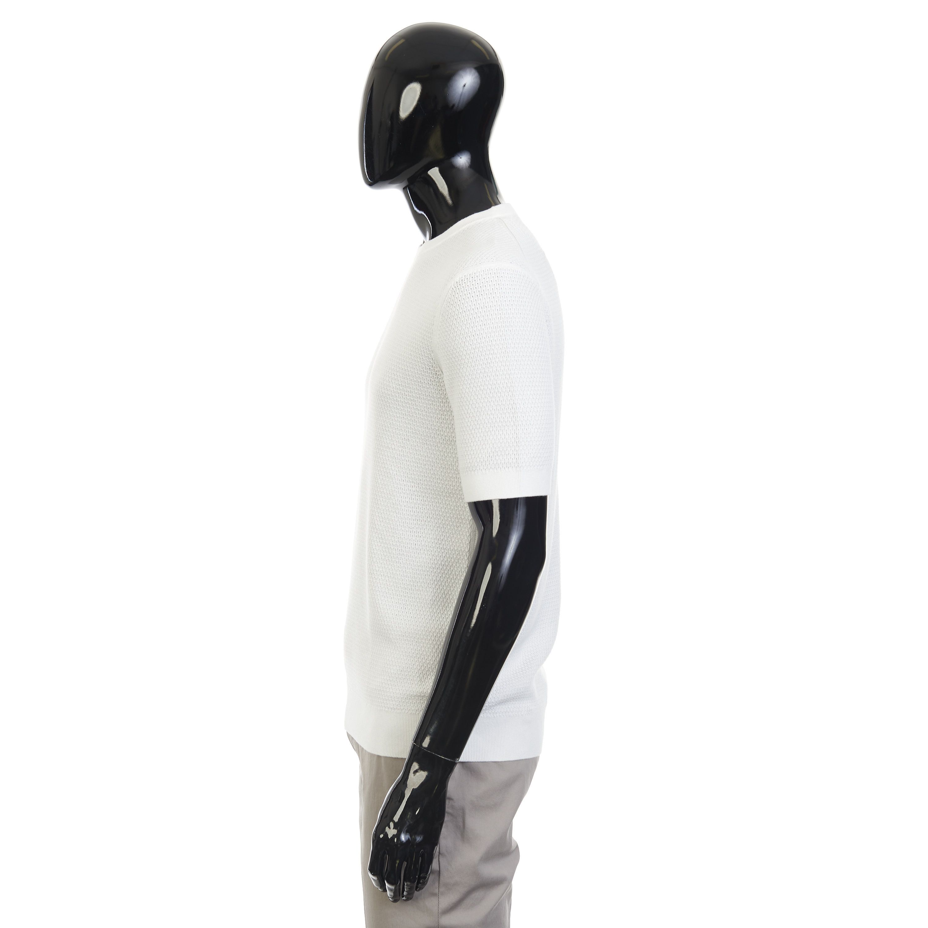 Ermenegildo Zegna White Premium Cotton Crewneck Tshirt Size 60 Size US XXL / EU 58 / 5 - 3 Thumbnail