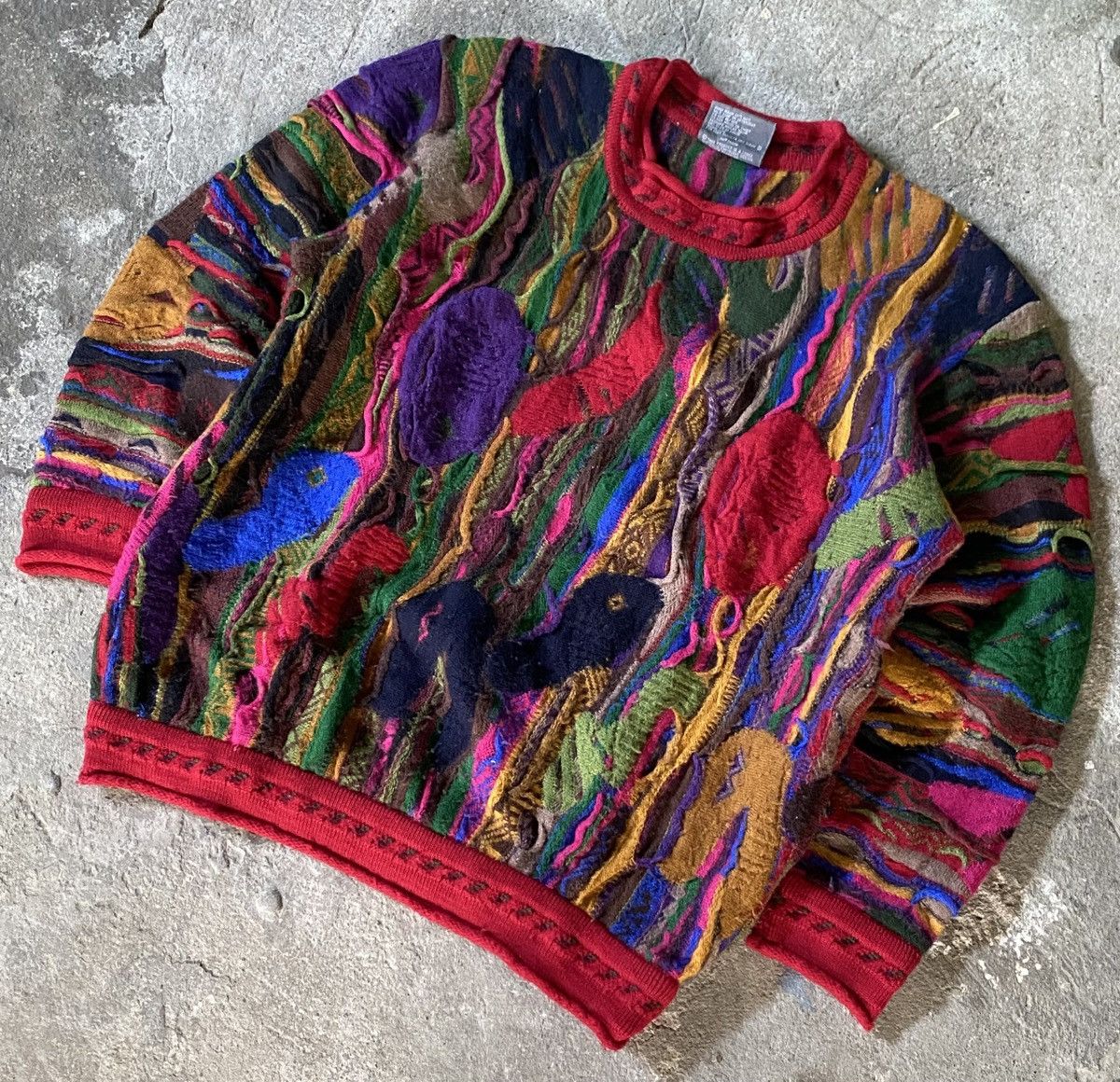 Coogi Coogi - 3D Wool Sweater Size US S / EU 44-46 / 1 - 6 Thumbnail