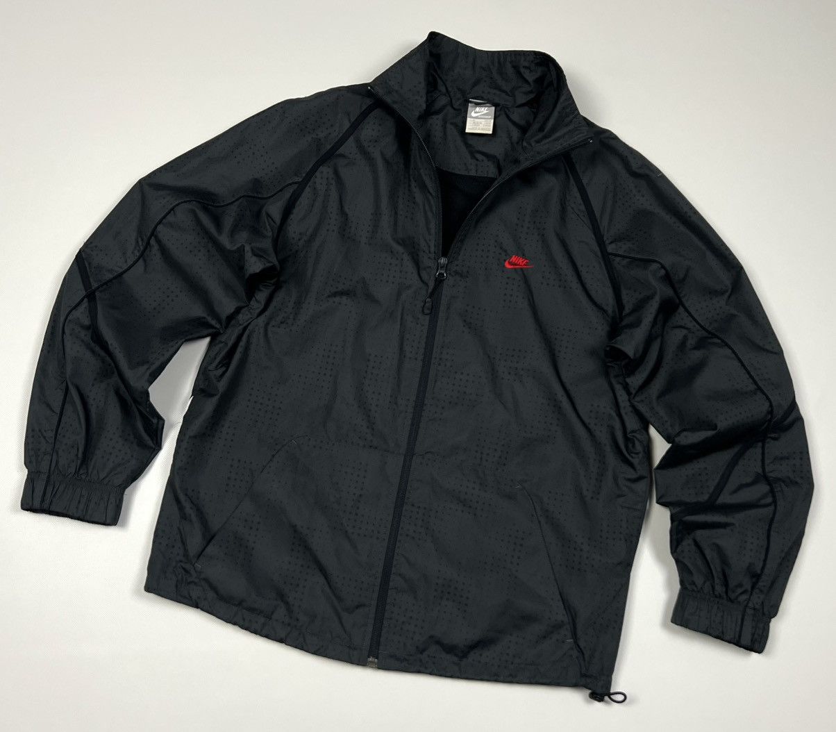 Nike Vintage Nike Black Nylon Y2K Zip Track Jacket Size M Size US M / EU 48-50 / 2 - 1 Thumbnail