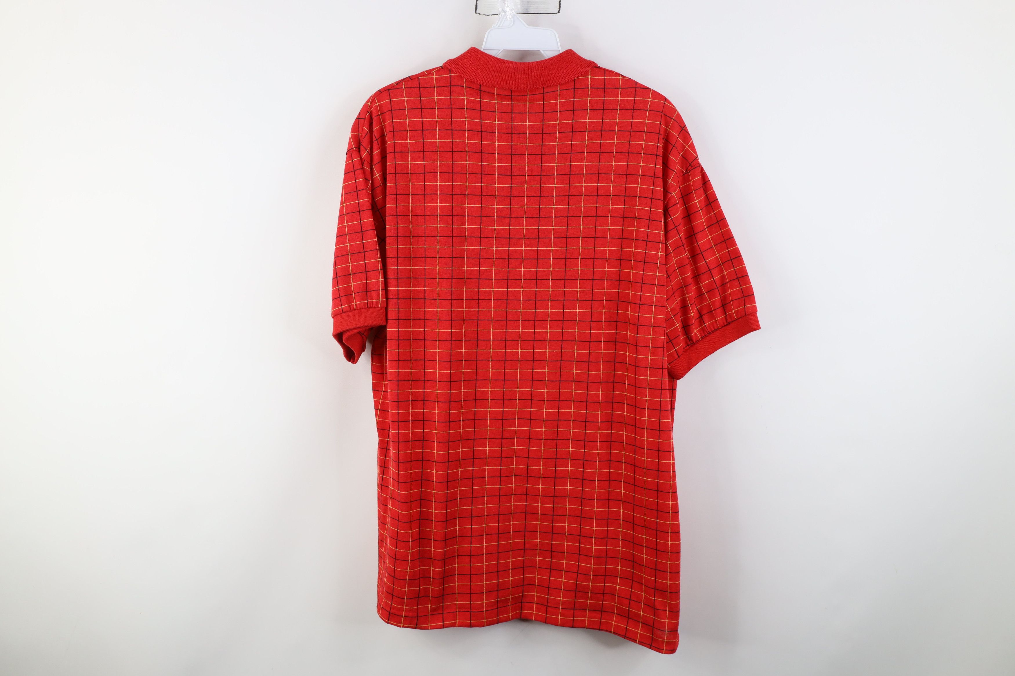 Vintage Vintage 70s Streetwear Collared Golf Polo Shirt Plaid USA Size US XL / EU 56 / 4 - 9 Thumbnail