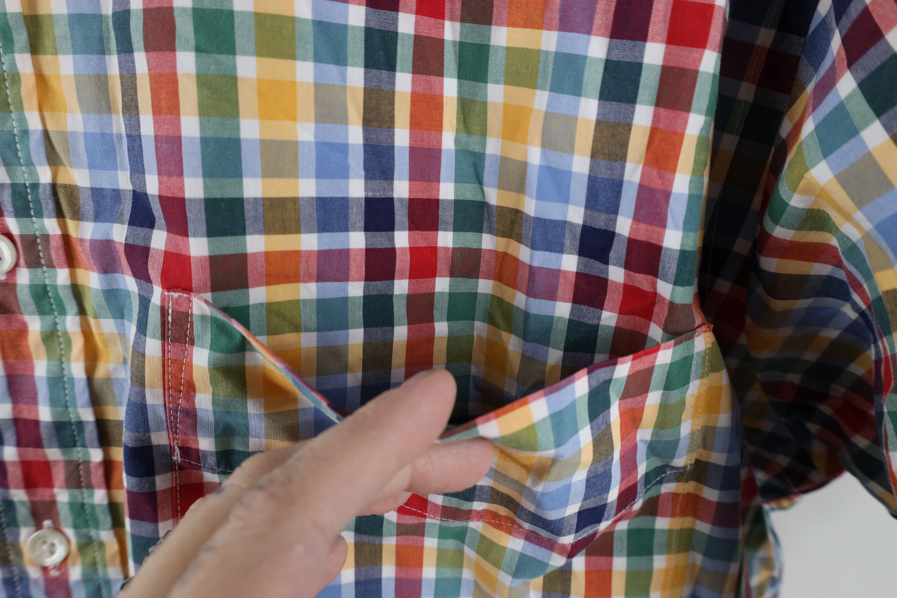Lands' End × Vintage Vintage Lands End Plaid Short Sleeve Button Down Shirt Size US M / EU 48-50 / 2 - 4 Thumbnail