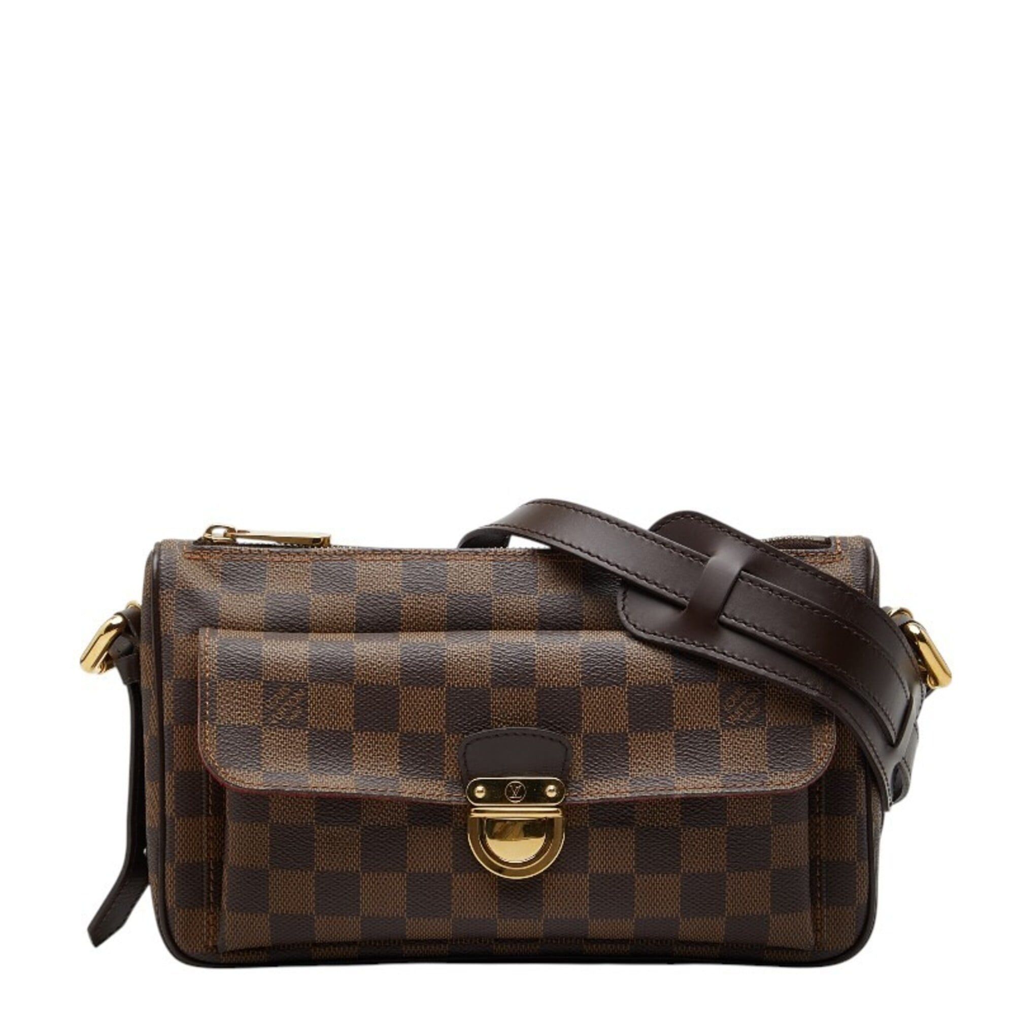 Louis Vuitton Louis Vuitton Damier Ravello PM Shoulder Bag N60007 Brown Leather Women's LOUIS VUITTON Size ONE SIZE - 1 Thumbnail