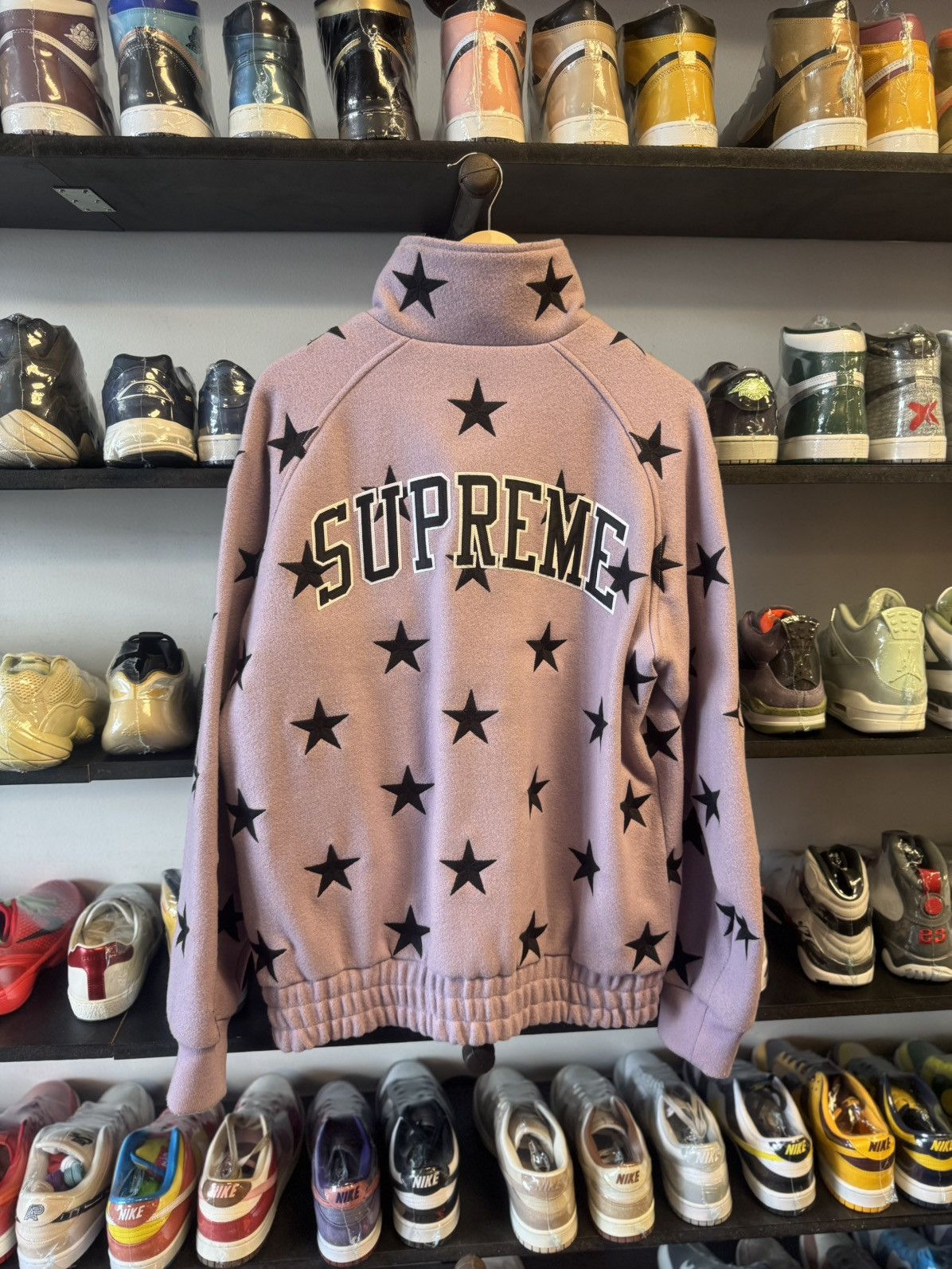 Supreme Supermen stars stadium zip up jacket pre owned large Size US L / EU 52-54 / 3 - 4 Thumbnail