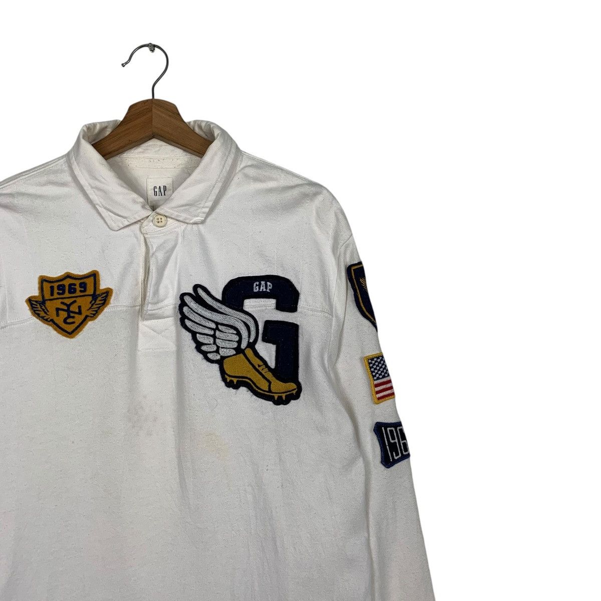 Gap Vintage Y2K Gap P Wing Polo Sweater Size US M / EU 48-50 / 2 - 5 Thumbnail