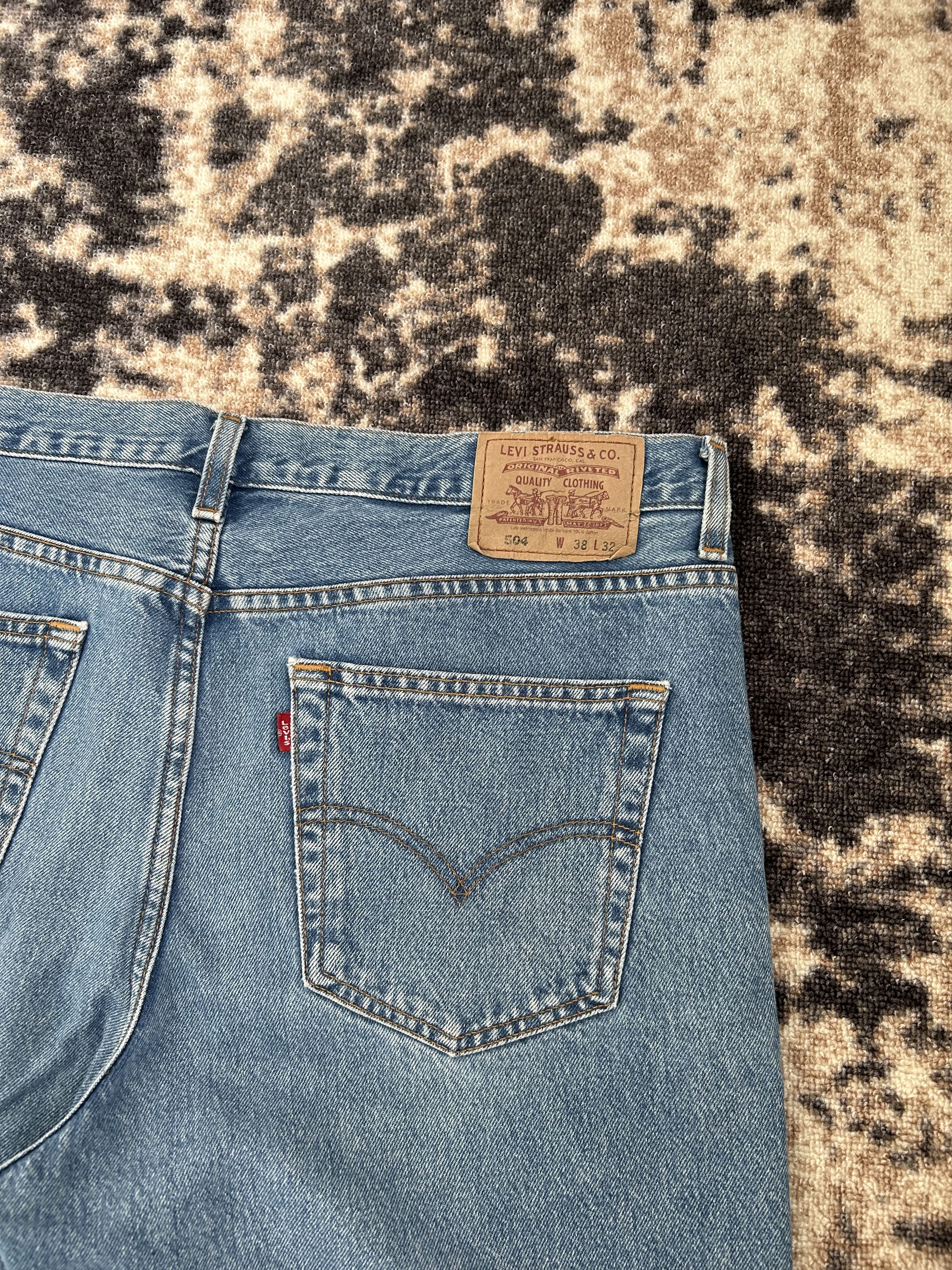 Levi's Vintage Levis 504 Denim Jeans Size W38 L30 Size US 38 / EU 54 - 5 Thumbnail