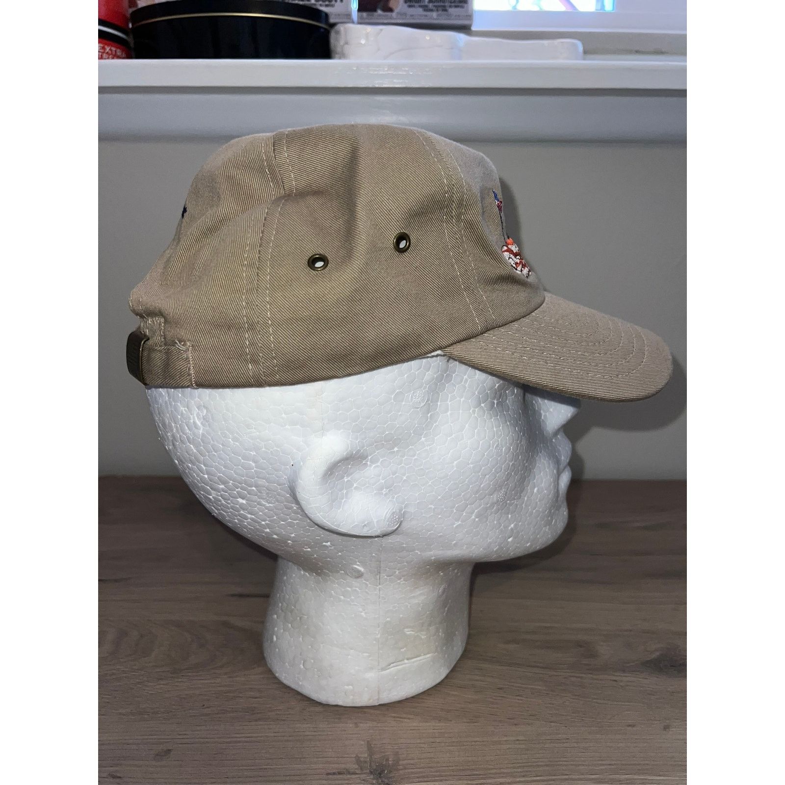 Designer Walker's Point Hat Wisconsin Graphic Brown Cap Headwear OS Size ONE SIZE - 6 Thumbnail