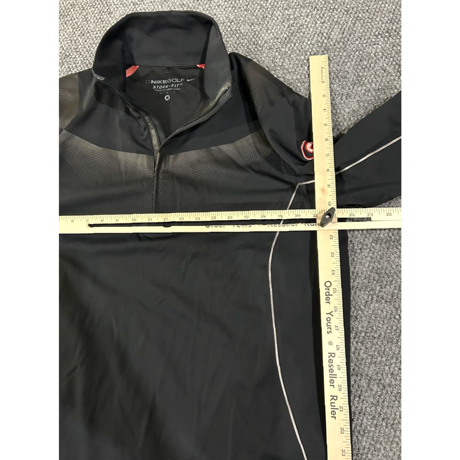 Nike Nike Golf Jacket Mens M Black Windbreaker Pullover Half Zip Storm Fit Geor gia Wind Size US M / EU 48-50 / 2 - 6 Thumbnail