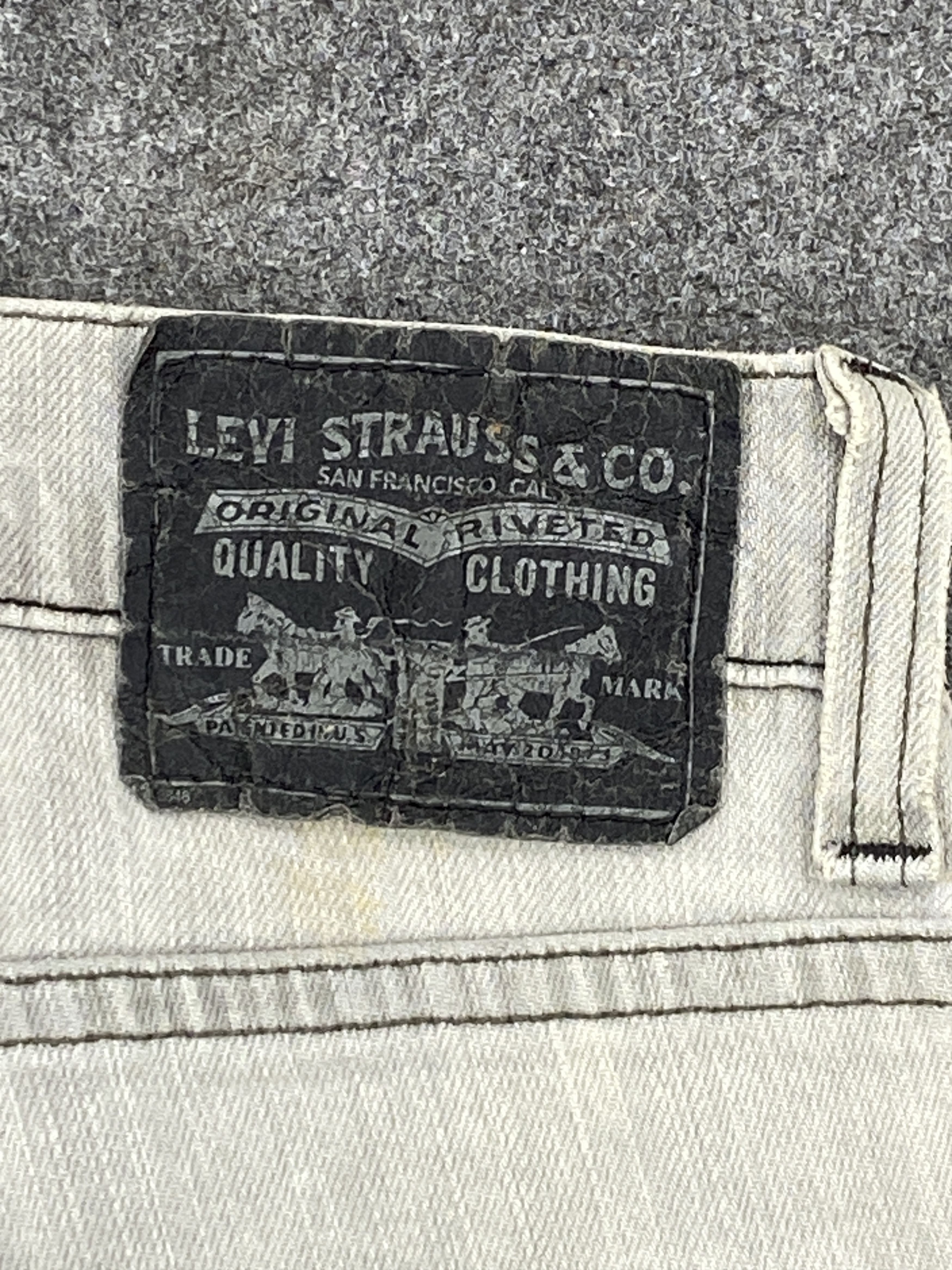 Levi's × Vintage Vintage Levis 511 Skinny Grey Jeans DP2342 Size US 34 / EU 50 - 5 Thumbnail