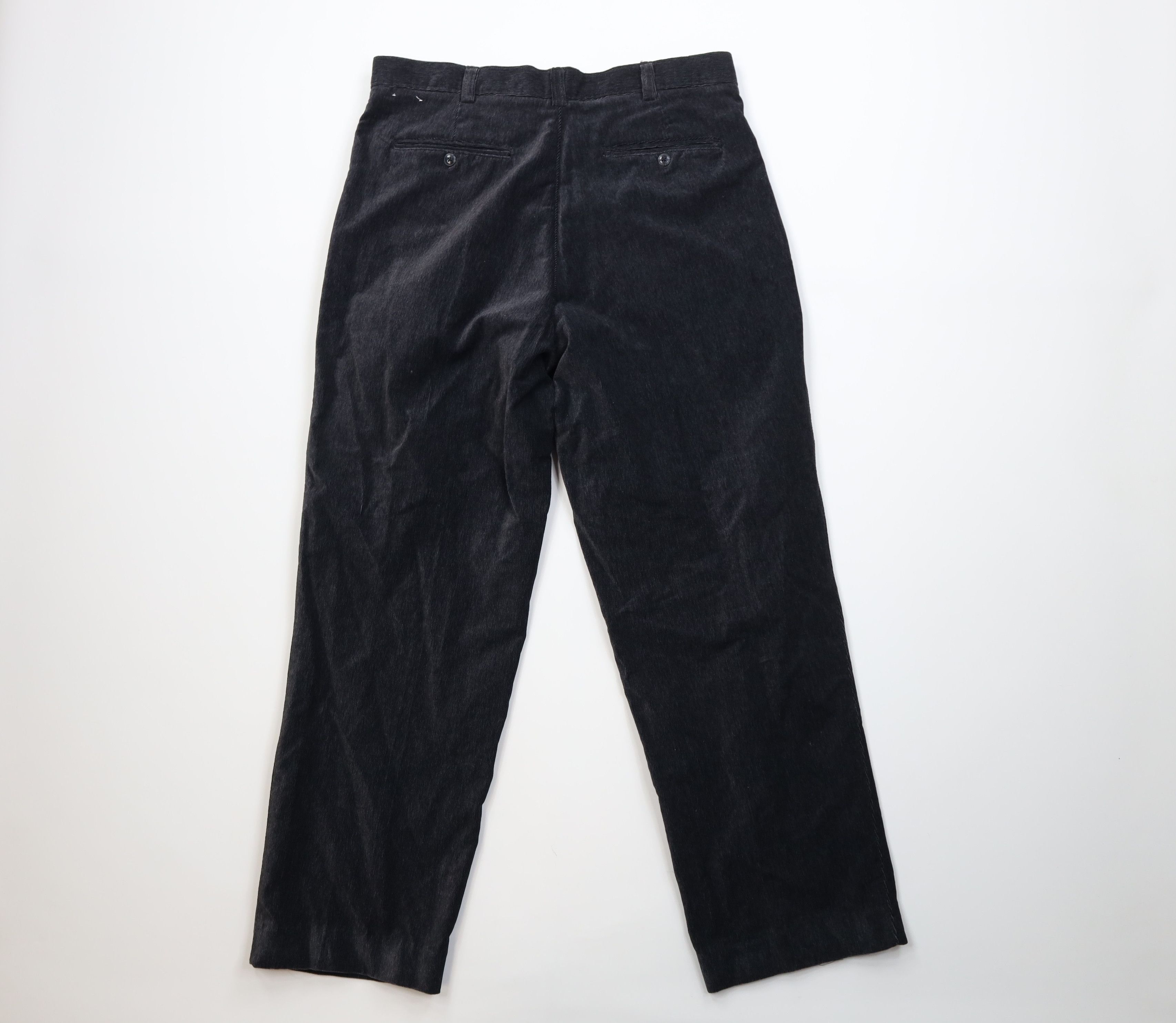 Vintage Vintage 90s Streetwear Wide Leg Corduroy Chino Pants Gray Size US 34 / EU 50 - 10 Thumbnail