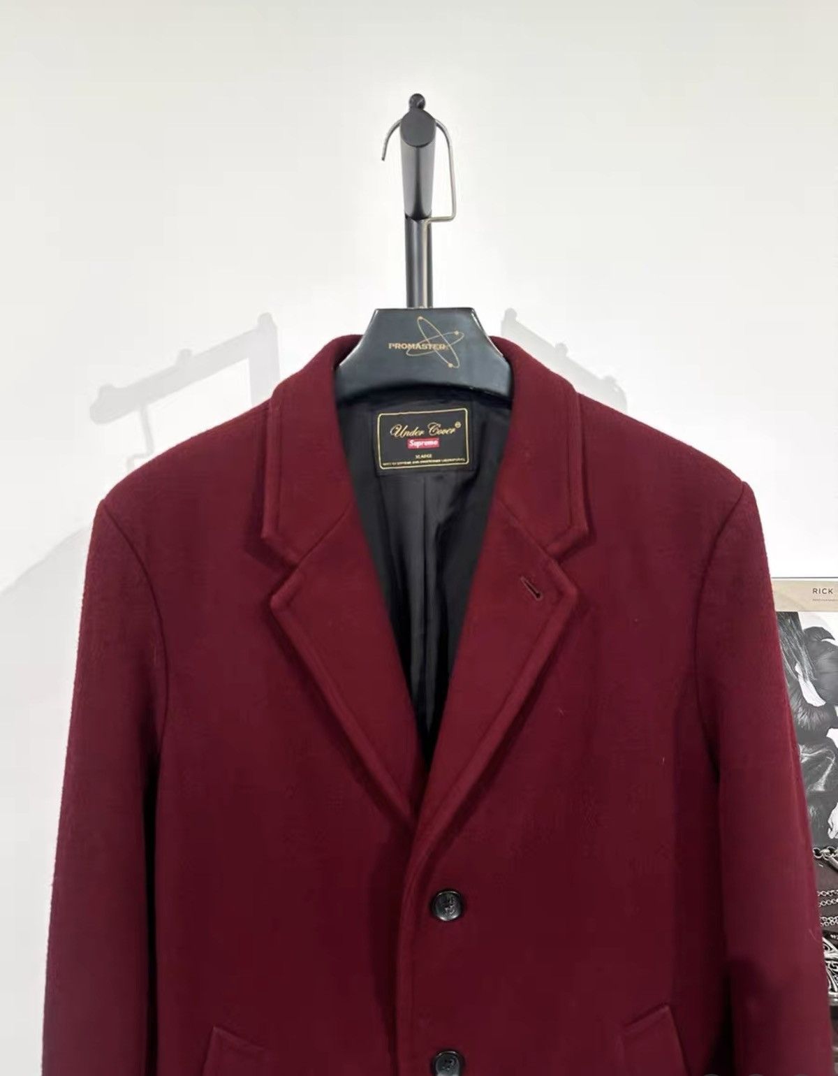 Supreme × Undercover Undercover x Supreme Mid-Length Wool Blend Patchwork Coat Size US XL / EU 56 / 4 - 3 Thumbnail