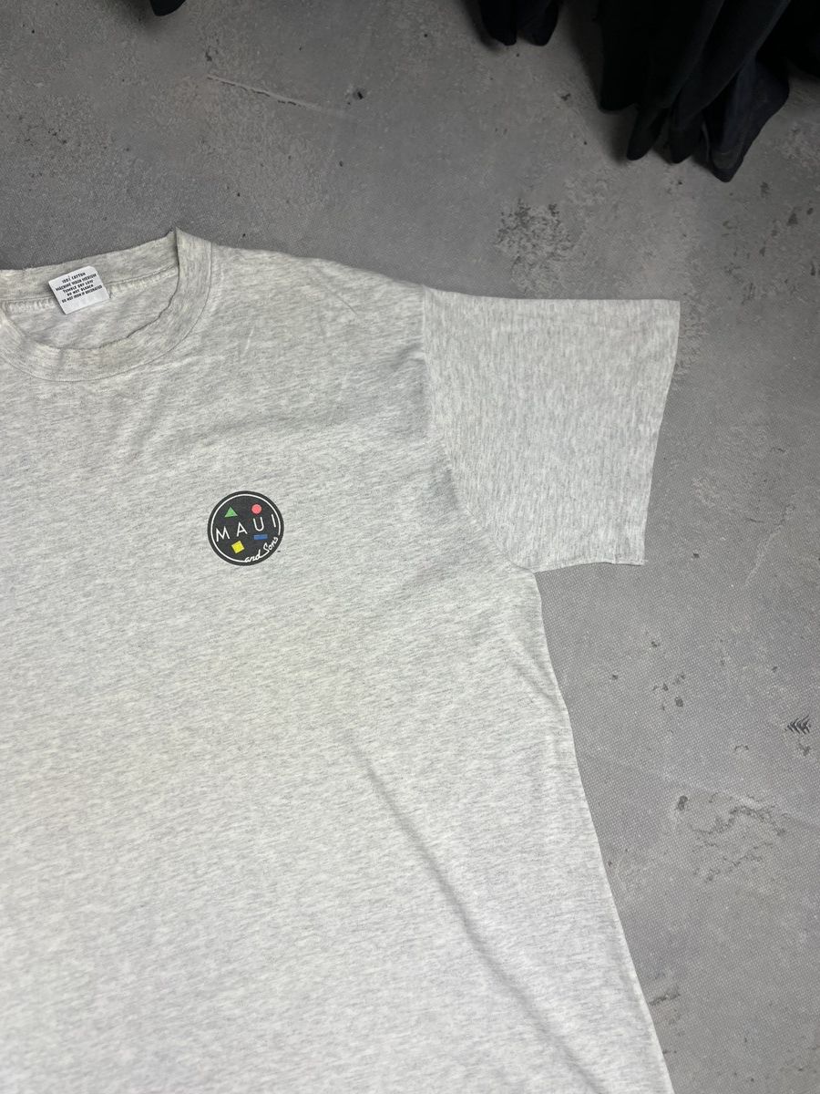 Maui and Sons × Vintage Vintage 90s Maui And Sons Pirate Ship Shark Fantasy Tee Size US XL / EU 56 / 4 - 11 Thumbnail
