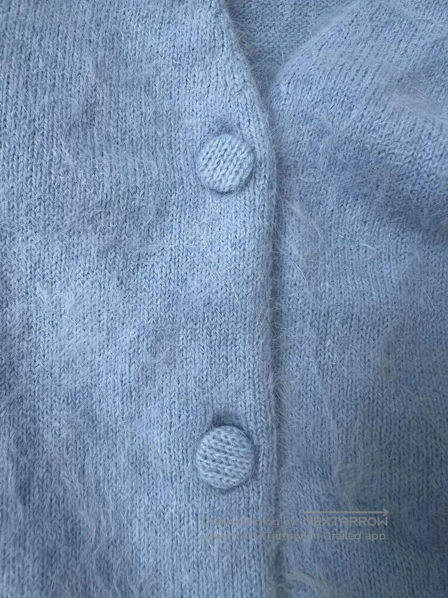 Saint Laurent Paris Saint Laurent Light Blue Knit Cardigan. Size XS / US 0-2 / IT 36-38 - 3 Thumbnail