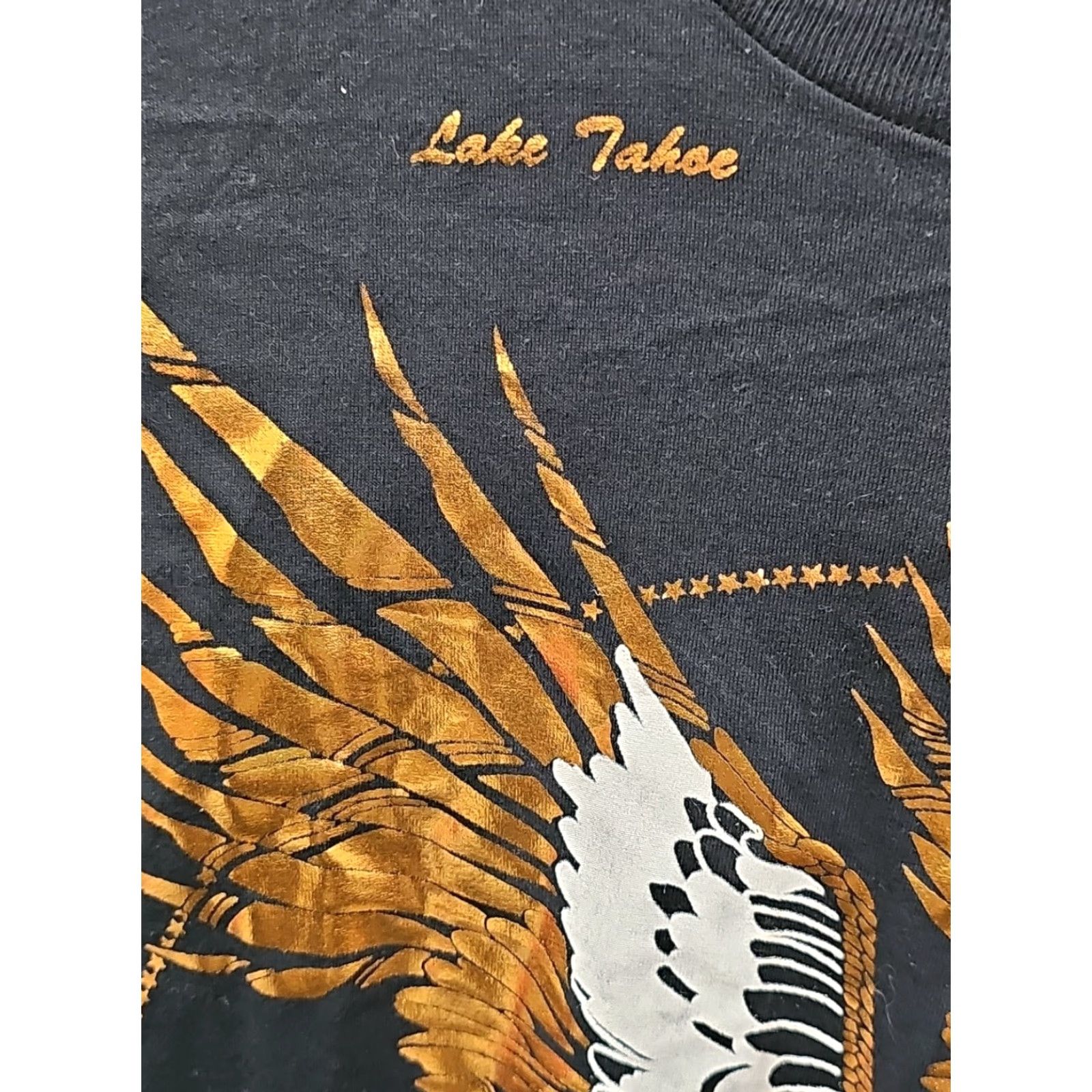 Vintage VINTAGE Lake Tahoe California Eagle Robert Walton Sweater Crewneck Sweatshirt XL Men Black 1990s Copper foil Pullover Size XL Size US XL / EU 56 / 4 - 3 Thumbnail
