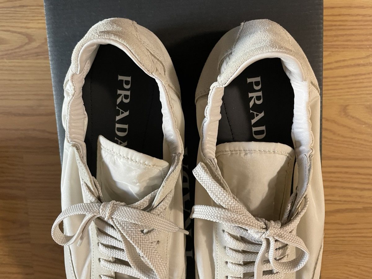 Prada SS25 Re-Nylon and Suede Collapsible Sneakers Size US 8 / EU 41 - 4 Thumbnail