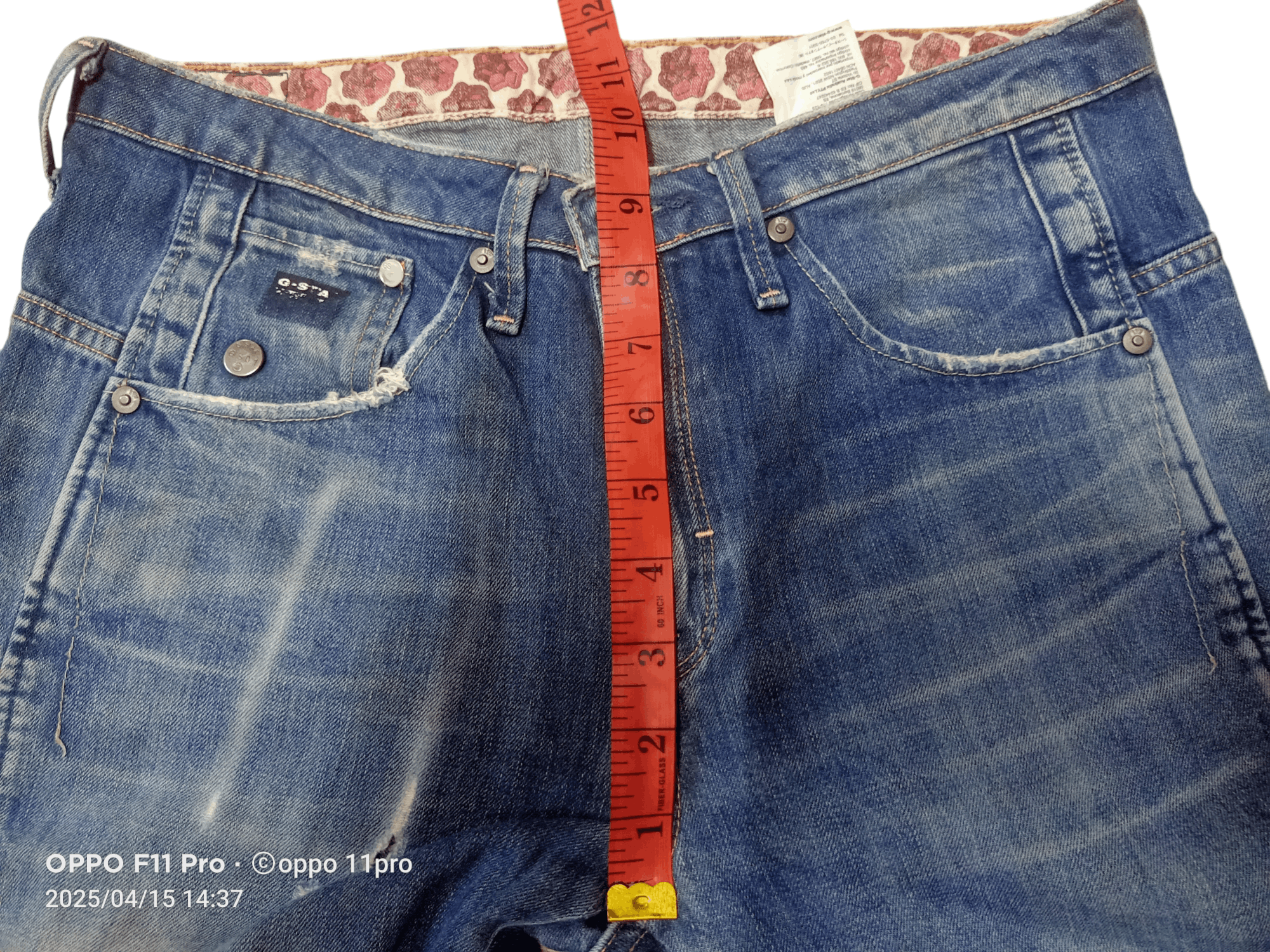 G-Star × Vintage Gstar Slim Fit Straight Curve Denim Distressdenim Size US 31 - 6 Thumbnail