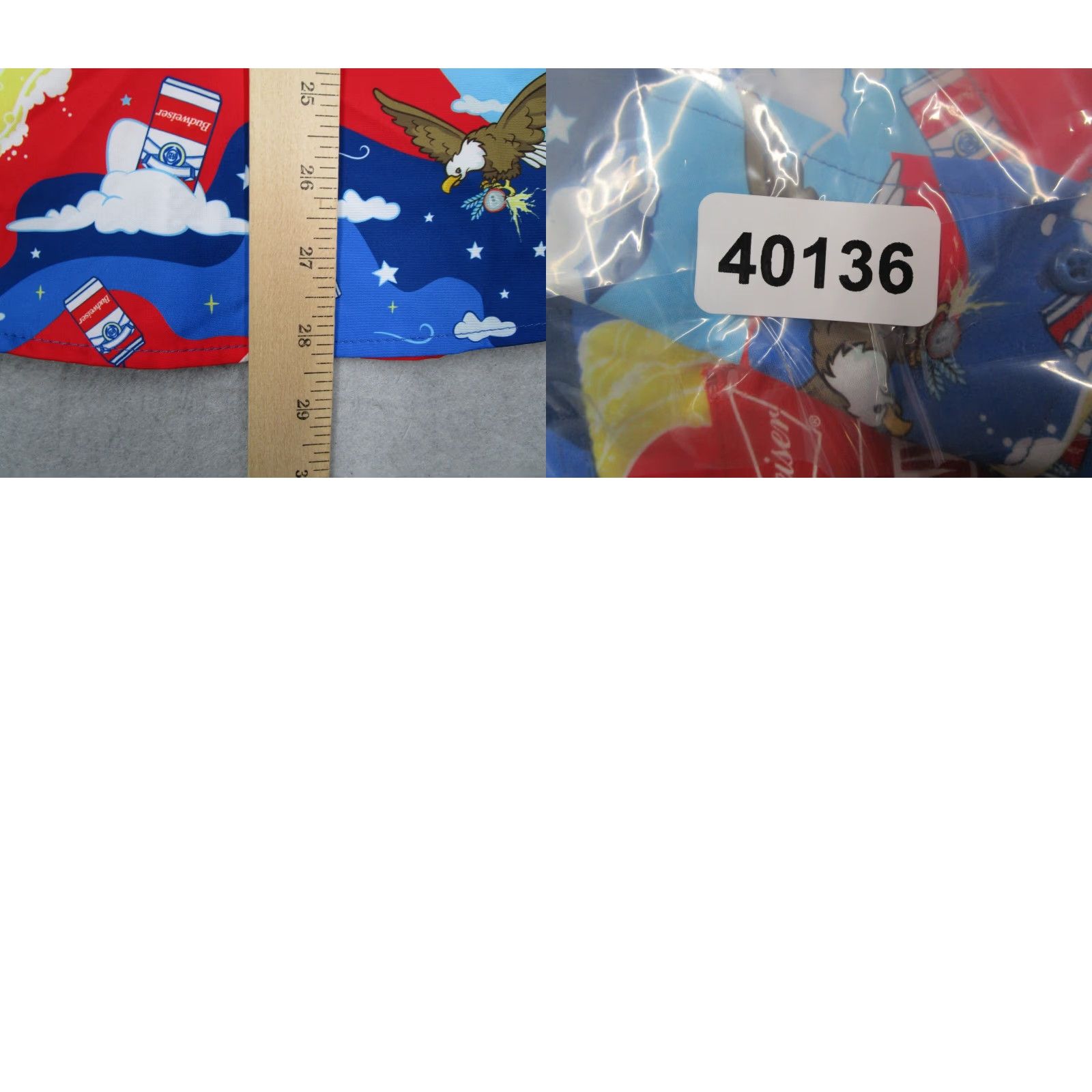 Budweiser RSVLTS x Budweiser Shirt Mens M Blue Kunuflex Button Up AOP Beer Eagle USA Shirt Size US M / EU 48-50 / 2 - 8 Thumbnail