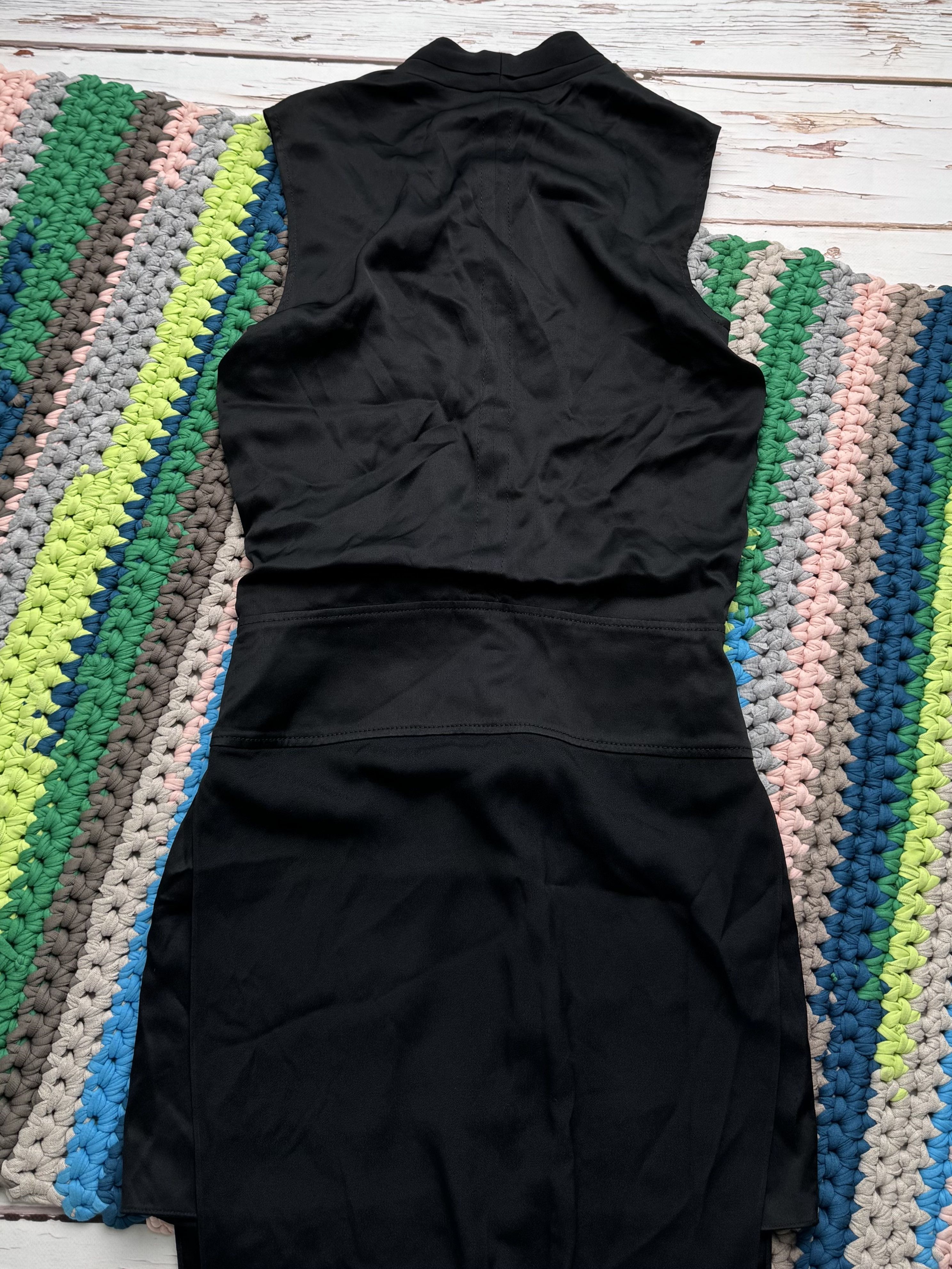 Helmut Lang Helmut Lang Black Dress Sleeveless Draped Mini (D15) Size M / US 6-8 / IT 42-44 - 8 Thumbnail