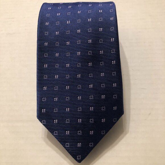 Ermenegildo Zegna ERMENEGILDO ZEGNA MEN'S NEW BLUE 100%SILK TIE 3 1/2" X 58" Size ONE SIZE - 1 Thumbnail