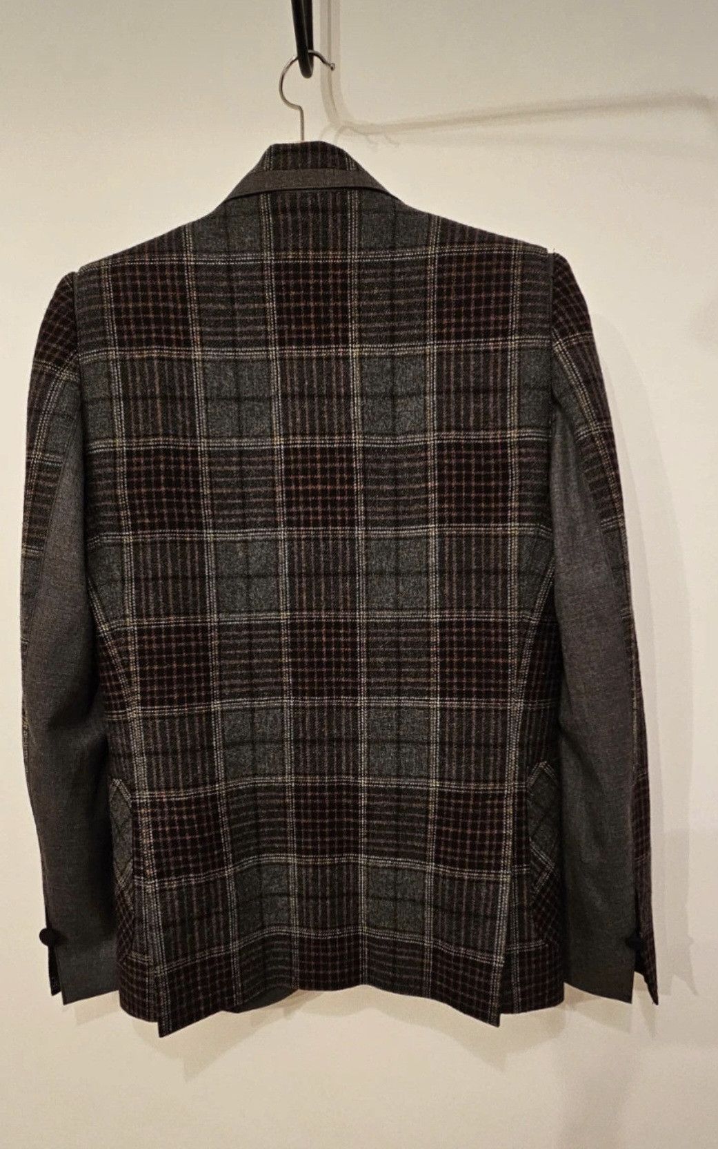 kiryuyrik KIRUYURIK Patchwork Wool Blazer Size 50R - 3 Thumbnail