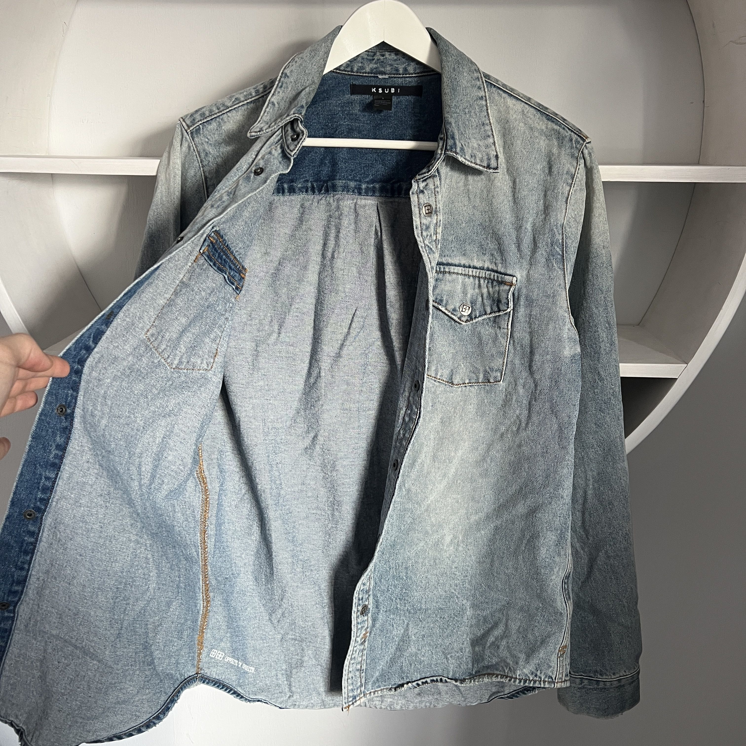Ksubi KSUBI FRONTIER RECHARDGE Blue Denim Shirt Size US S / EU 44-46 / 1 - 6 Thumbnail