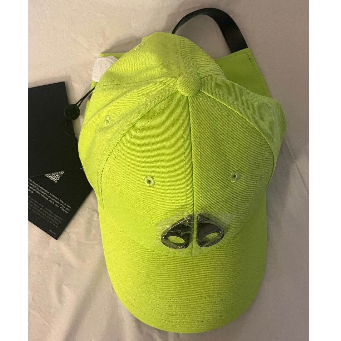 Moose Knuckles Fashion Logo Icon Cap Lime Green - NWT